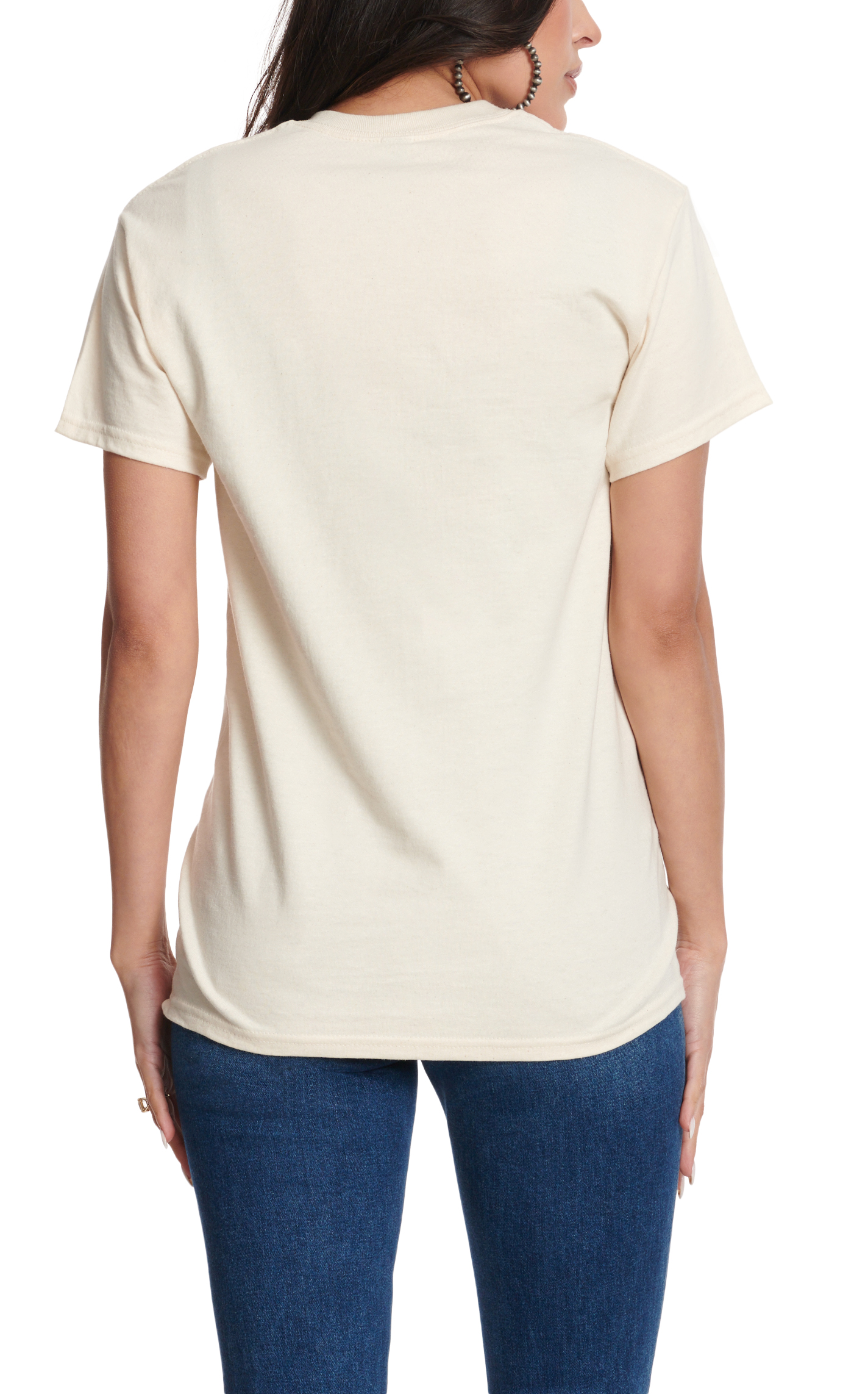 Pure West Women's Natural All American Cowgirl Graphic T-Shirt - Image 1