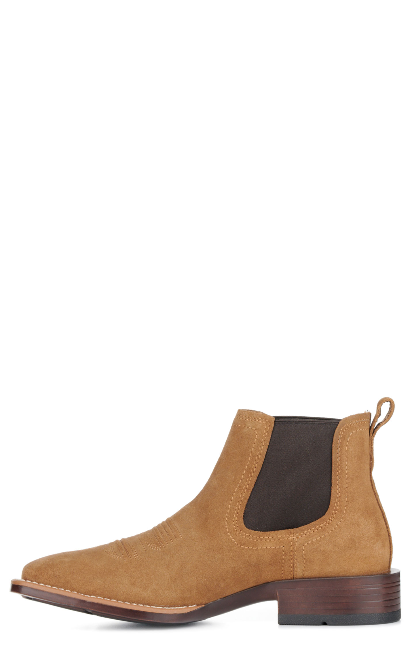 Ariat Men's Booker Ultra Dijon Roughout Bantamweight Wide Square Toe Chelsea Boots - Image 1