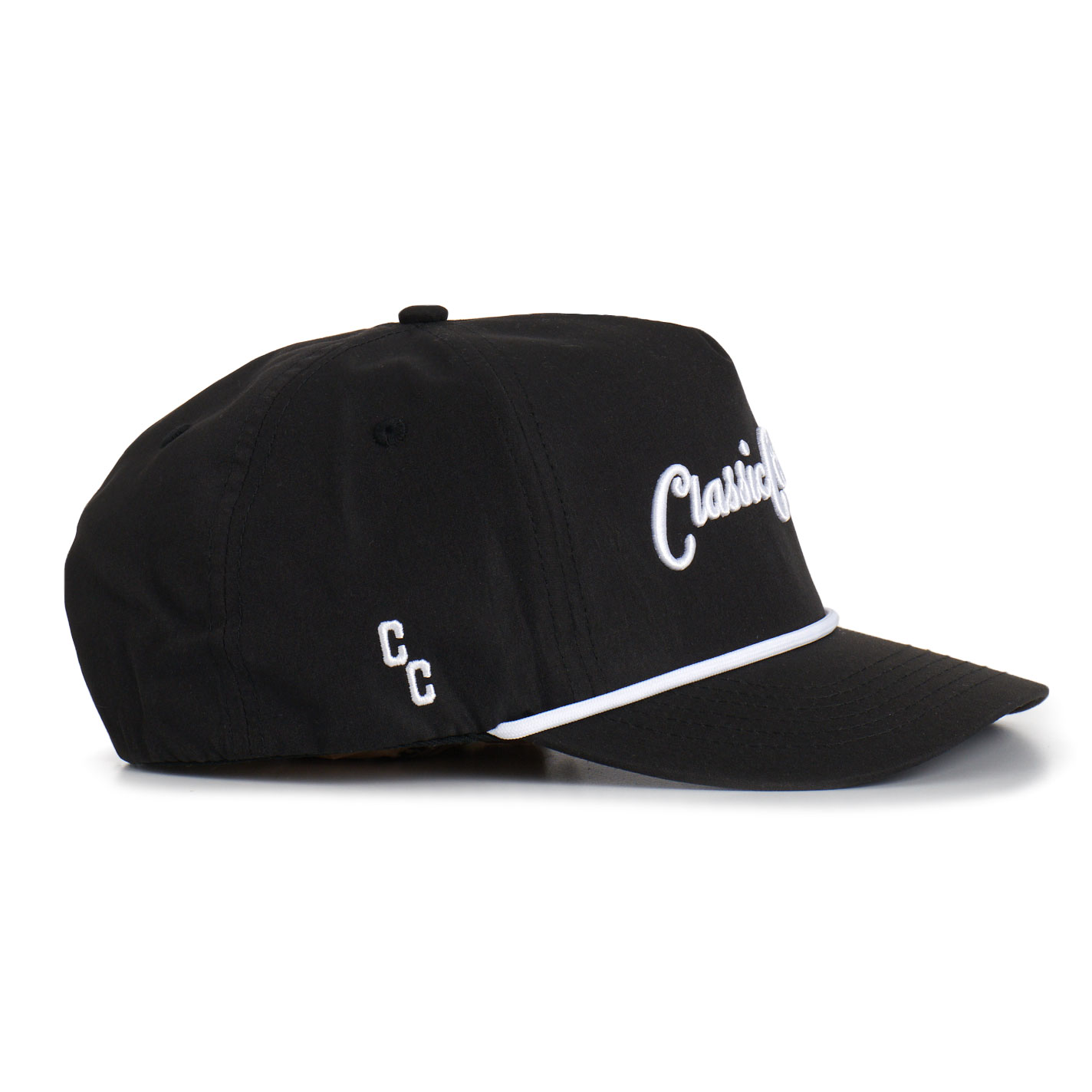 Classic Cowboy Black Classic Brand Embroidered Snapback Cap - Image 1