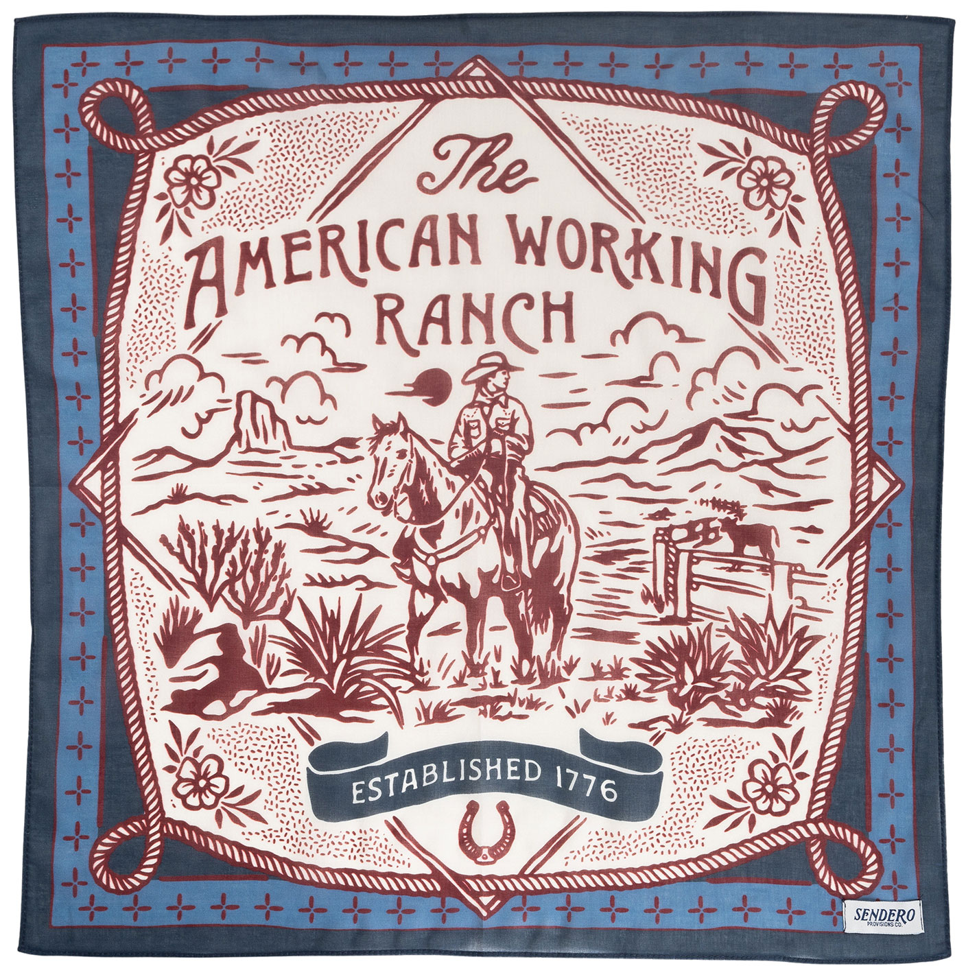 Sendero Provisions Co. American Working Ranch Bandana - Image 1