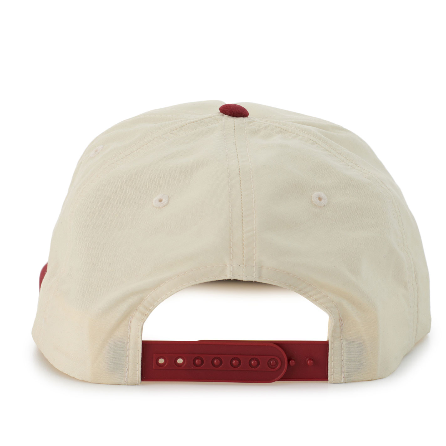Armadillo Hat Co. Cream & Brick Embroidered Logo Cap - Image 1