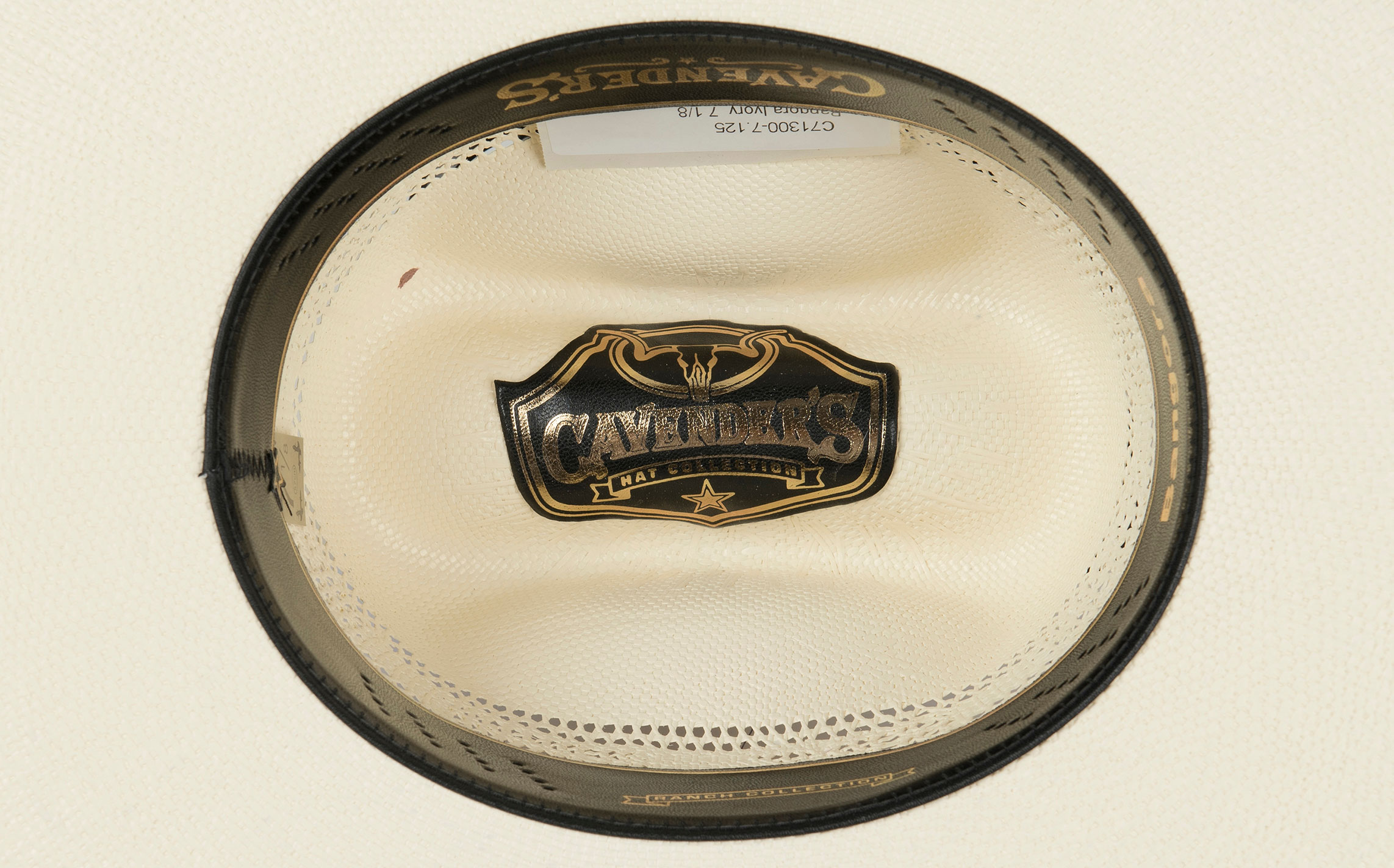 Cavender's Ranch Collection Ivory Bangora Vented Straw Cowboy Hat - Image 1