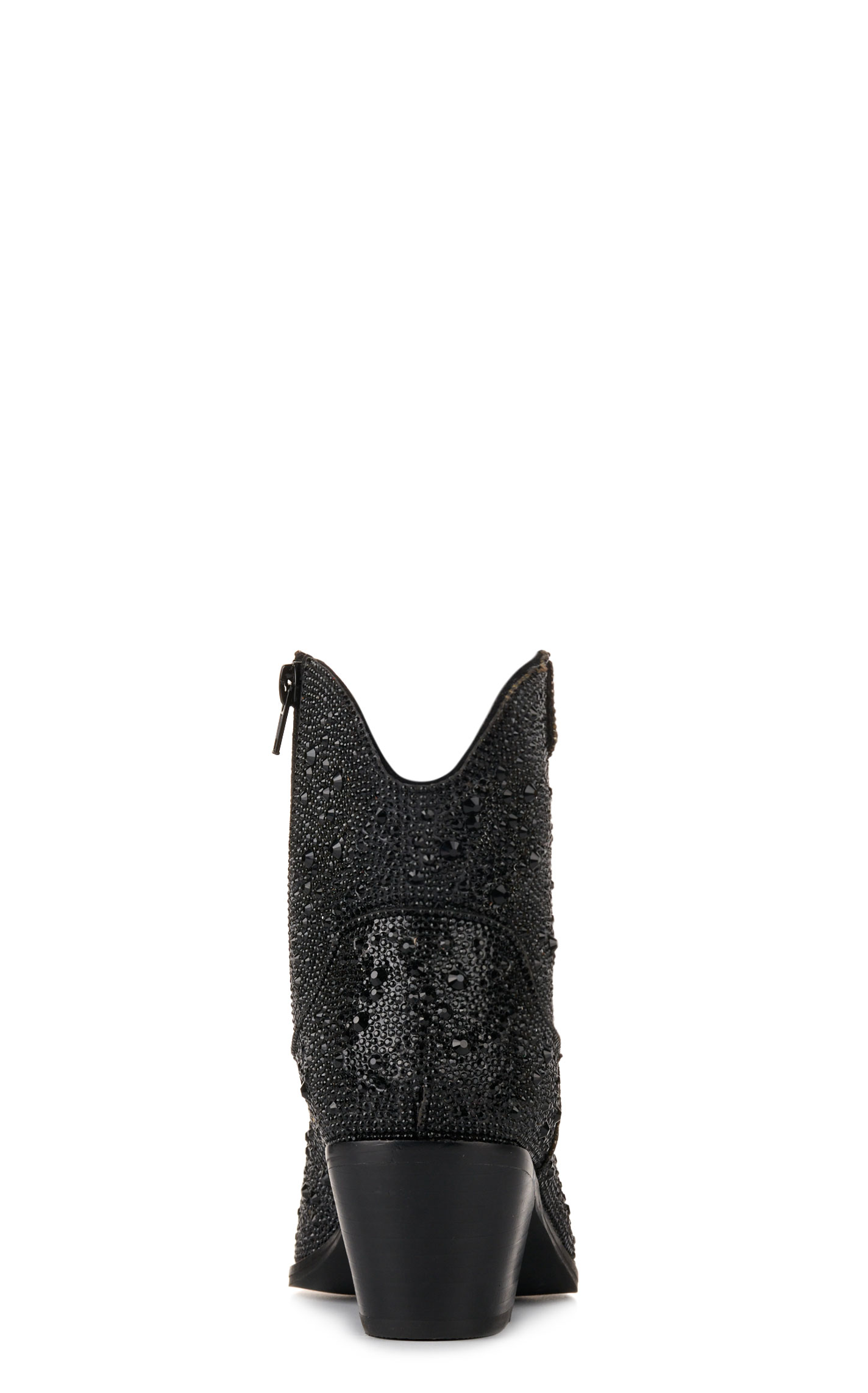 Corky's Women's Shine Brite Black Rhinestone Round Toe Booties - Image 1