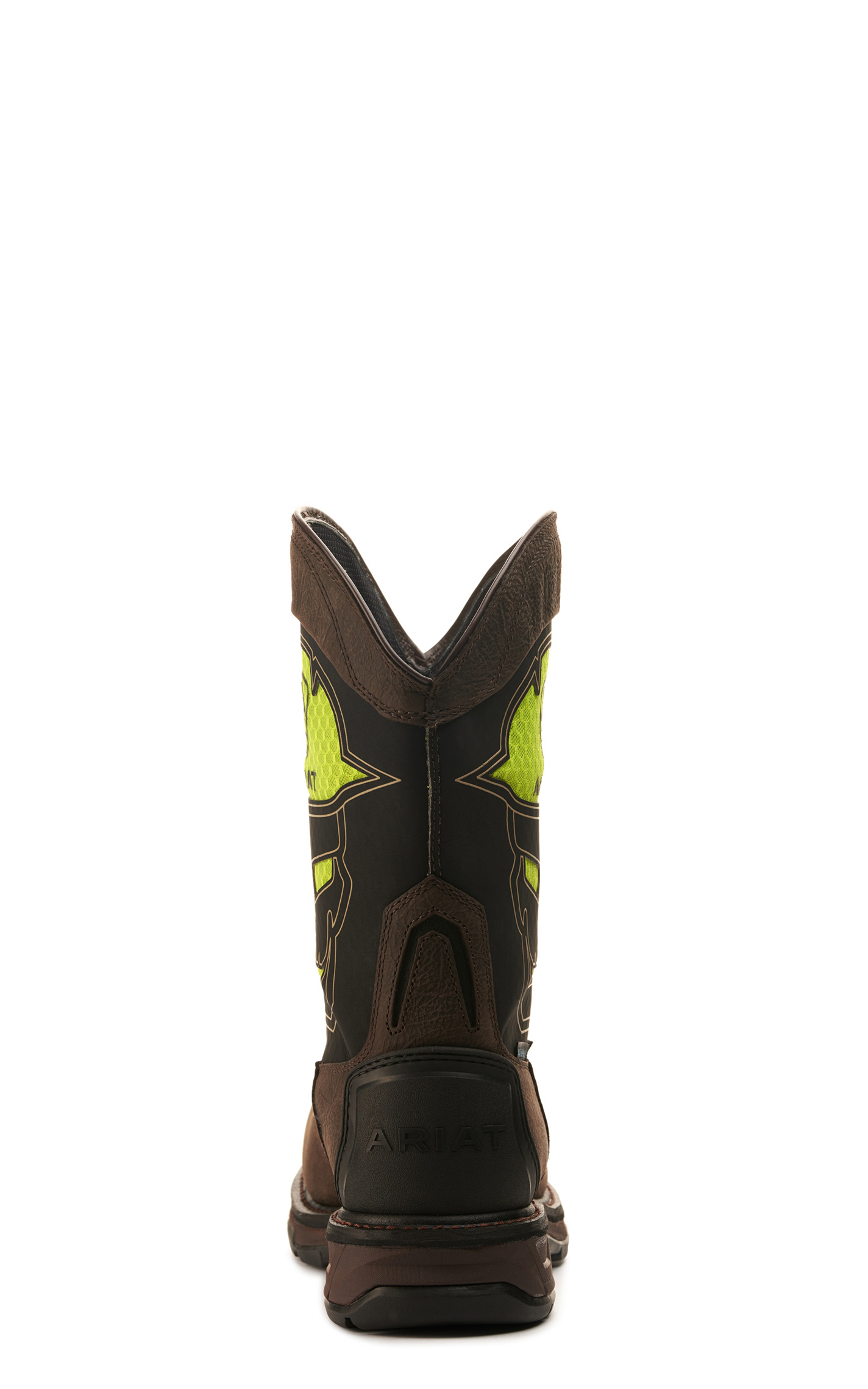 Ariat Men's WorkHog XT Coffee Brown and Black with Green Skull VentTEK Waterproof Bold Carbon Toe Work Boot - Image 1