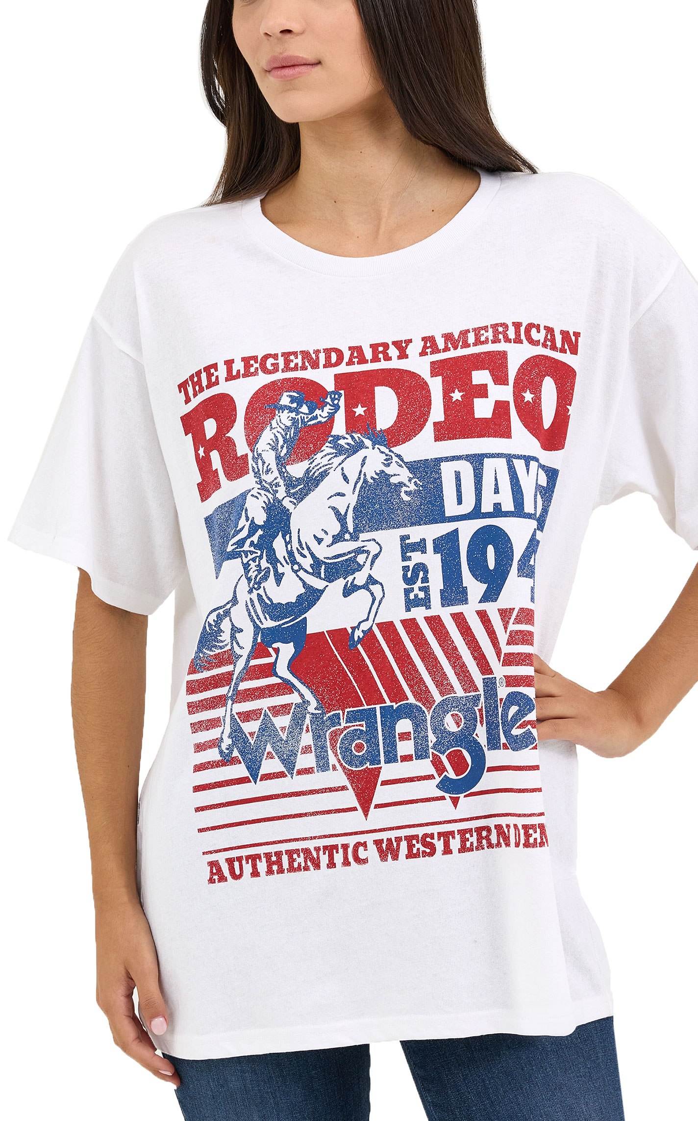 Wrangler Retro Women's White Rodeo Days Graphic T-Shirt - Image 1