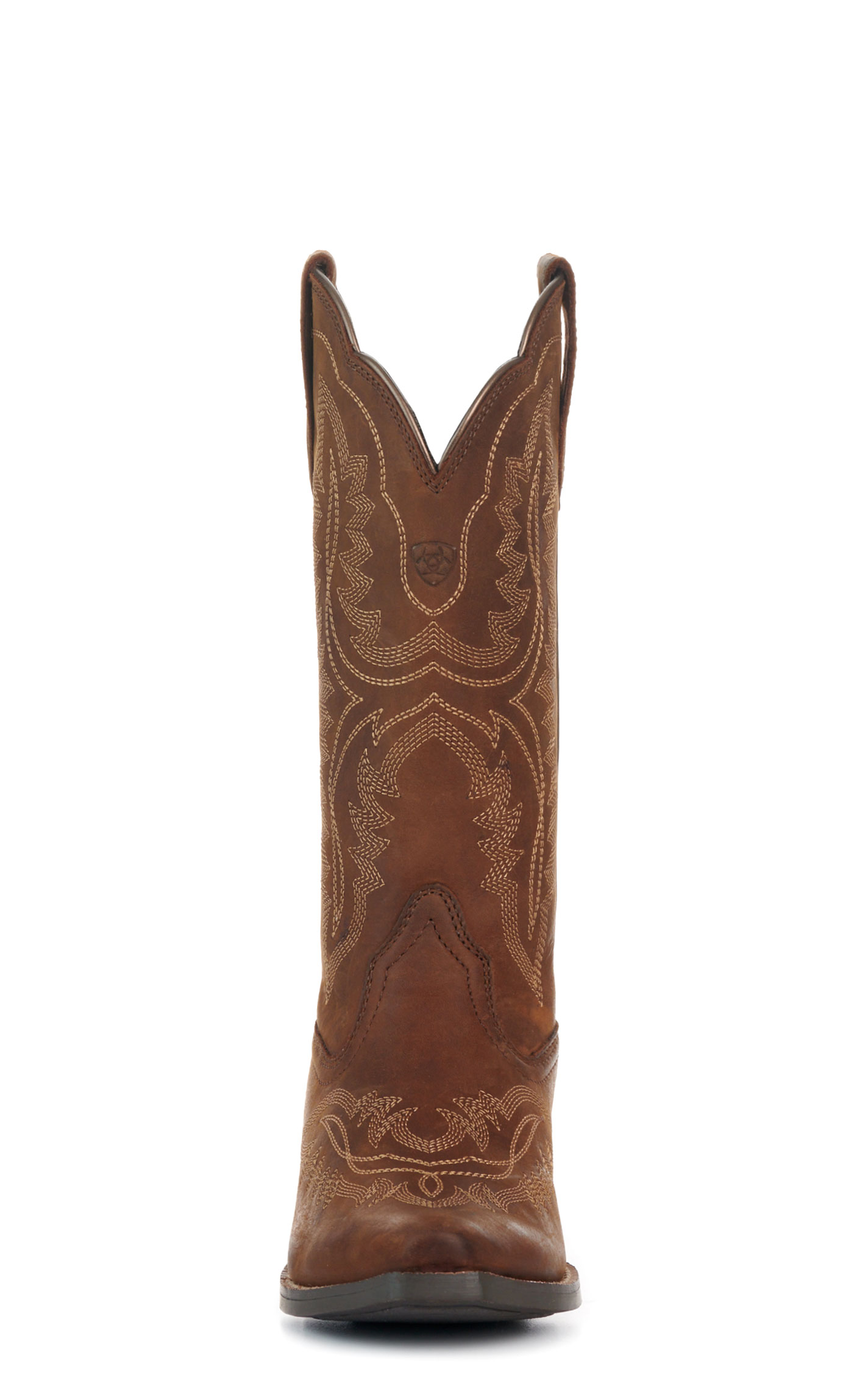 Ariat Kid’s Casanova Distressed Brown Snip Toe Cowboy Boots - Image 1