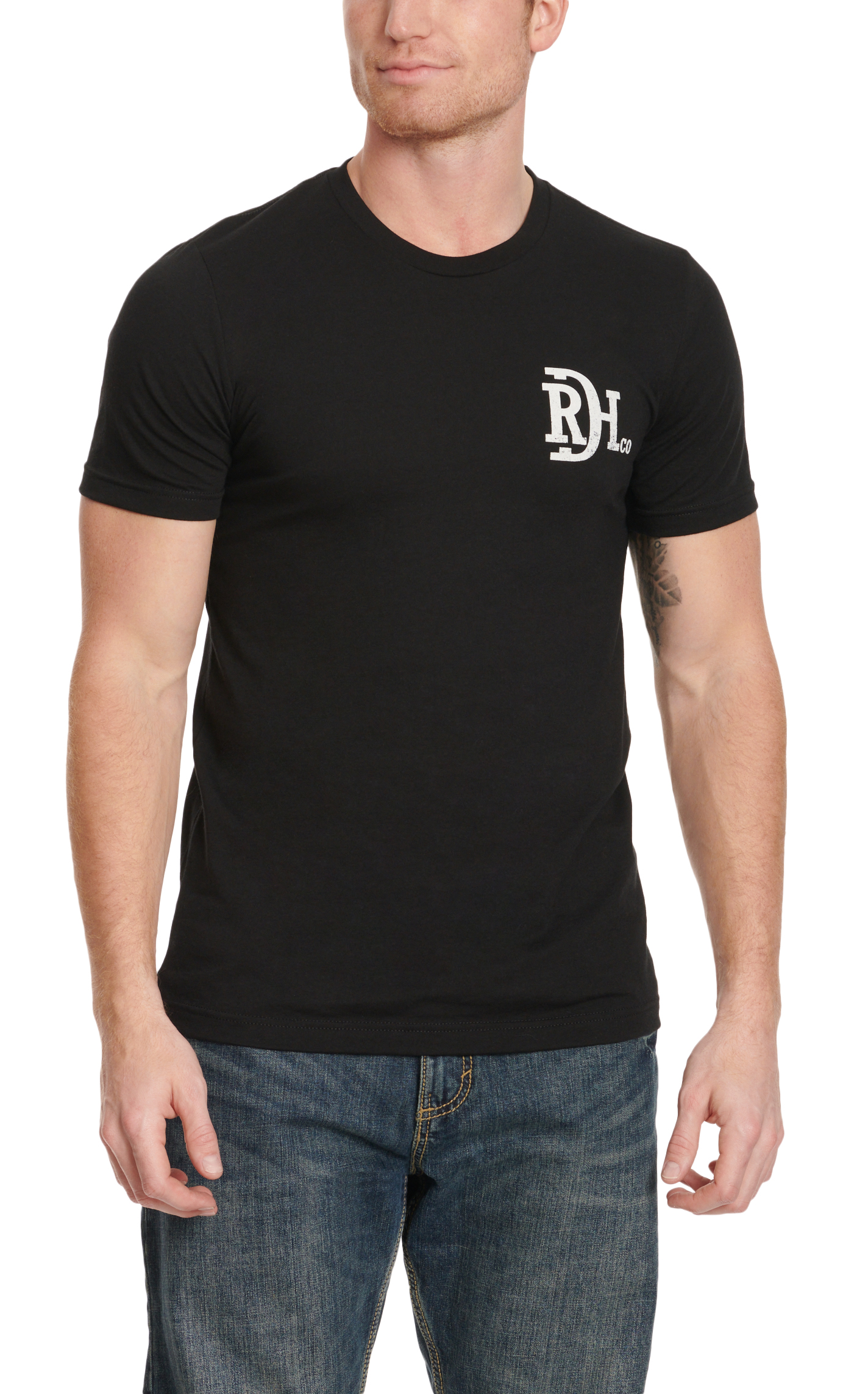 Red Dirt Hat Co. Men's Black Desert Nightfall Logo Graphic T-Shirt - Image 1
