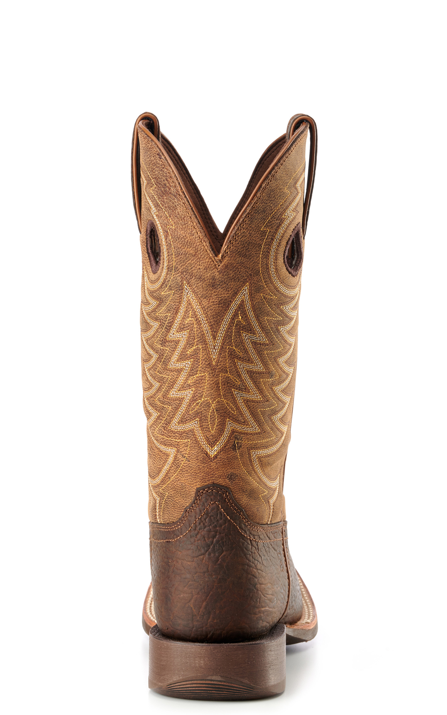 Durango Men's Rebel Pro Brown and Tan Wide Square Toe Cowboy Boots - Image 1