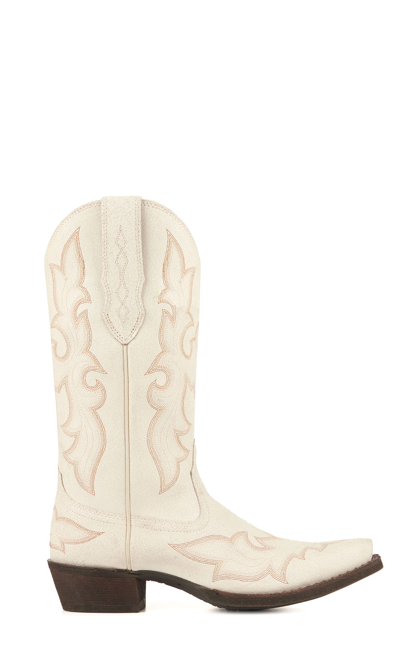 Ariat Women's Jennings Ivory White StretchFit Snip Toe Cowboy Boots - Image 1
