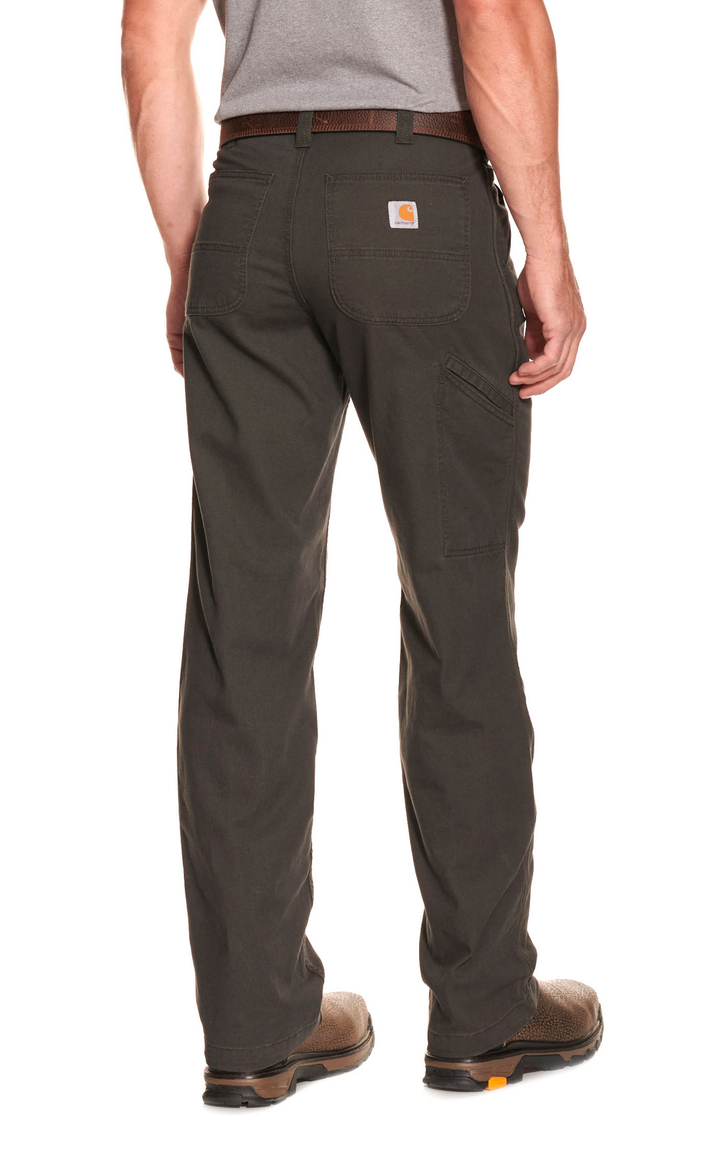 Carhartt Men's Peat Relaxed Fit Straight Leg Rugged Flex Stretch Canvas Work Pants - Image 1