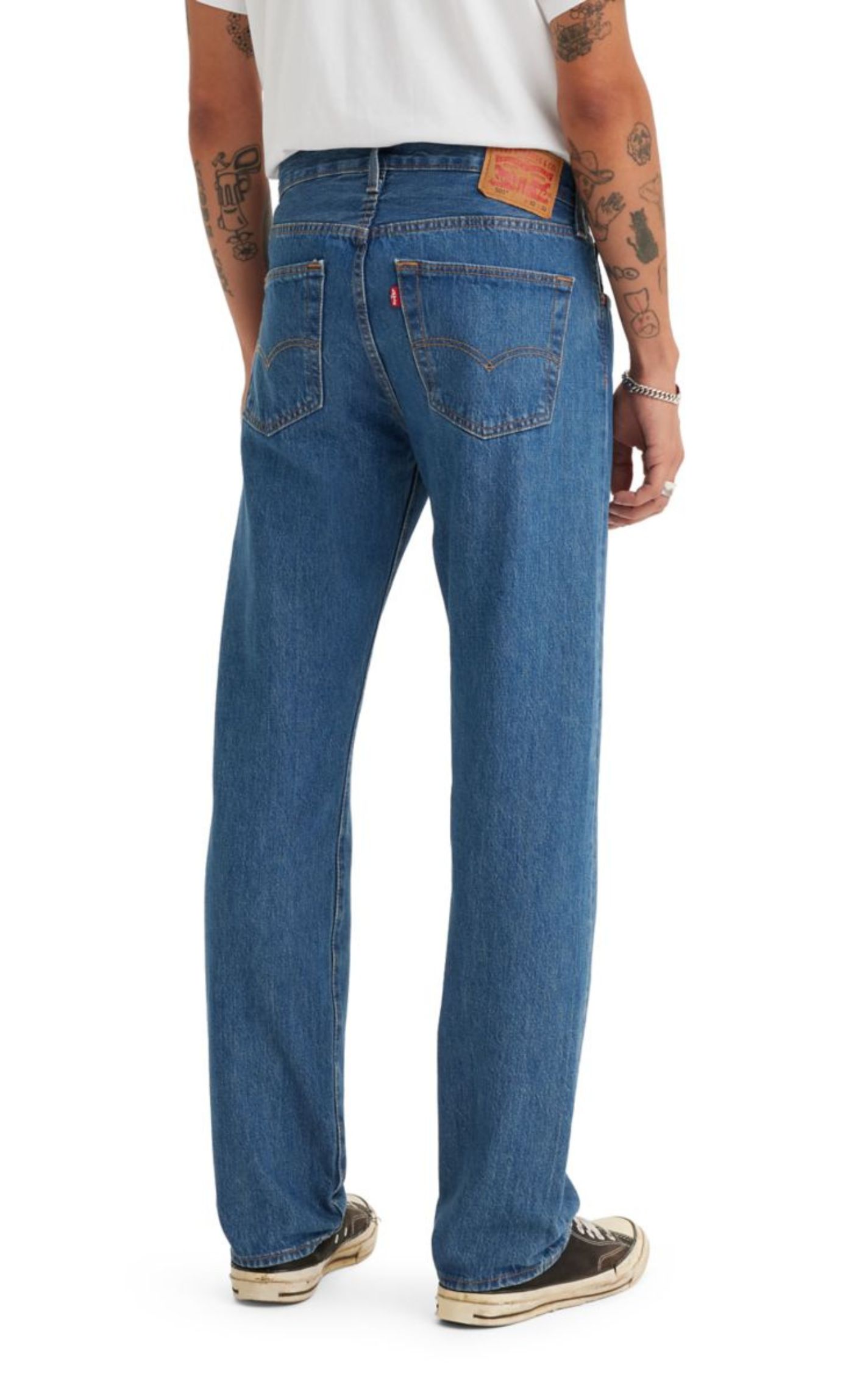 Levi's Men's 501 Original Fit Medium Stonewash Jeans - Image 2
