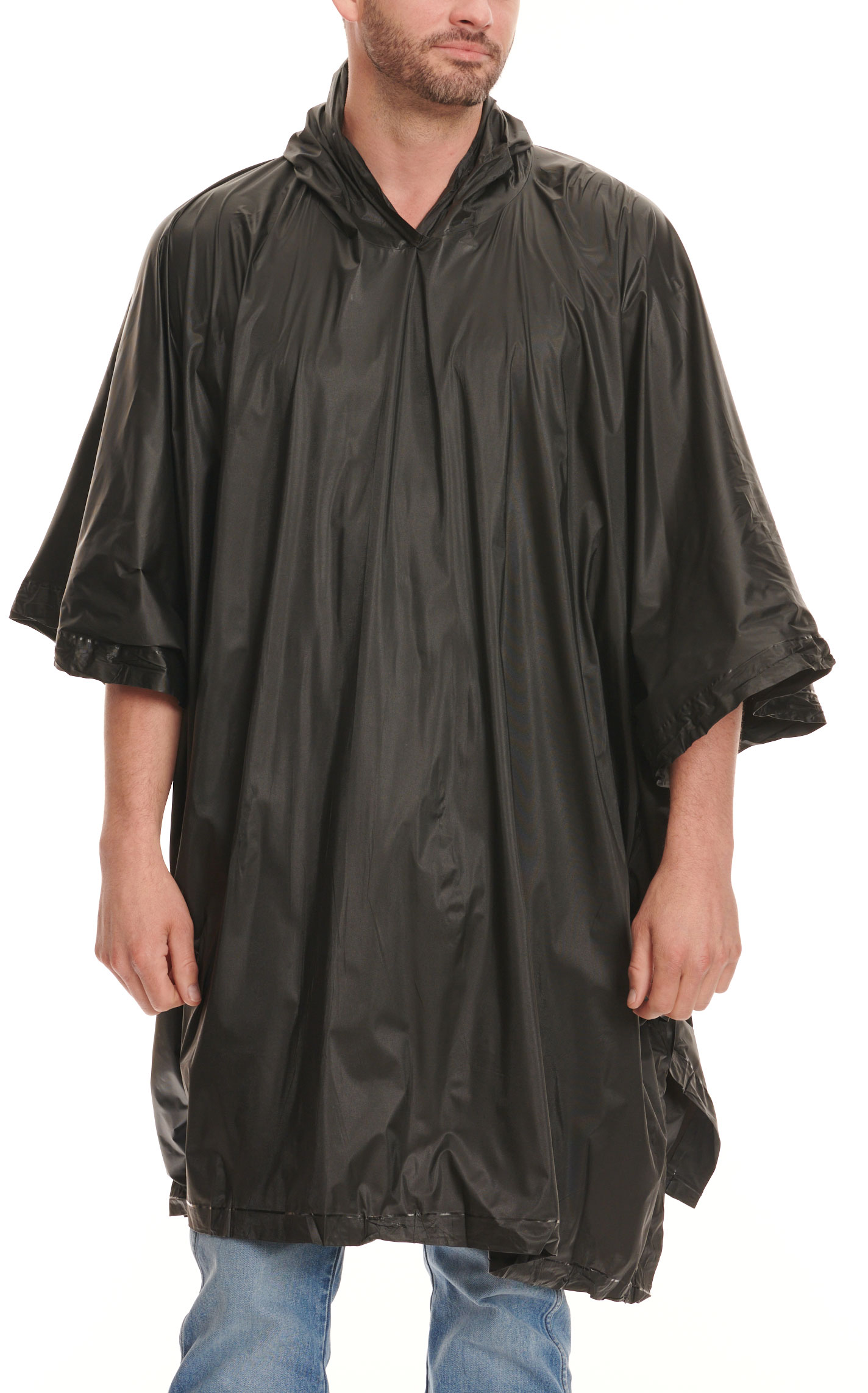 Cavender's Unisex Black Rain Poncho - Image 2