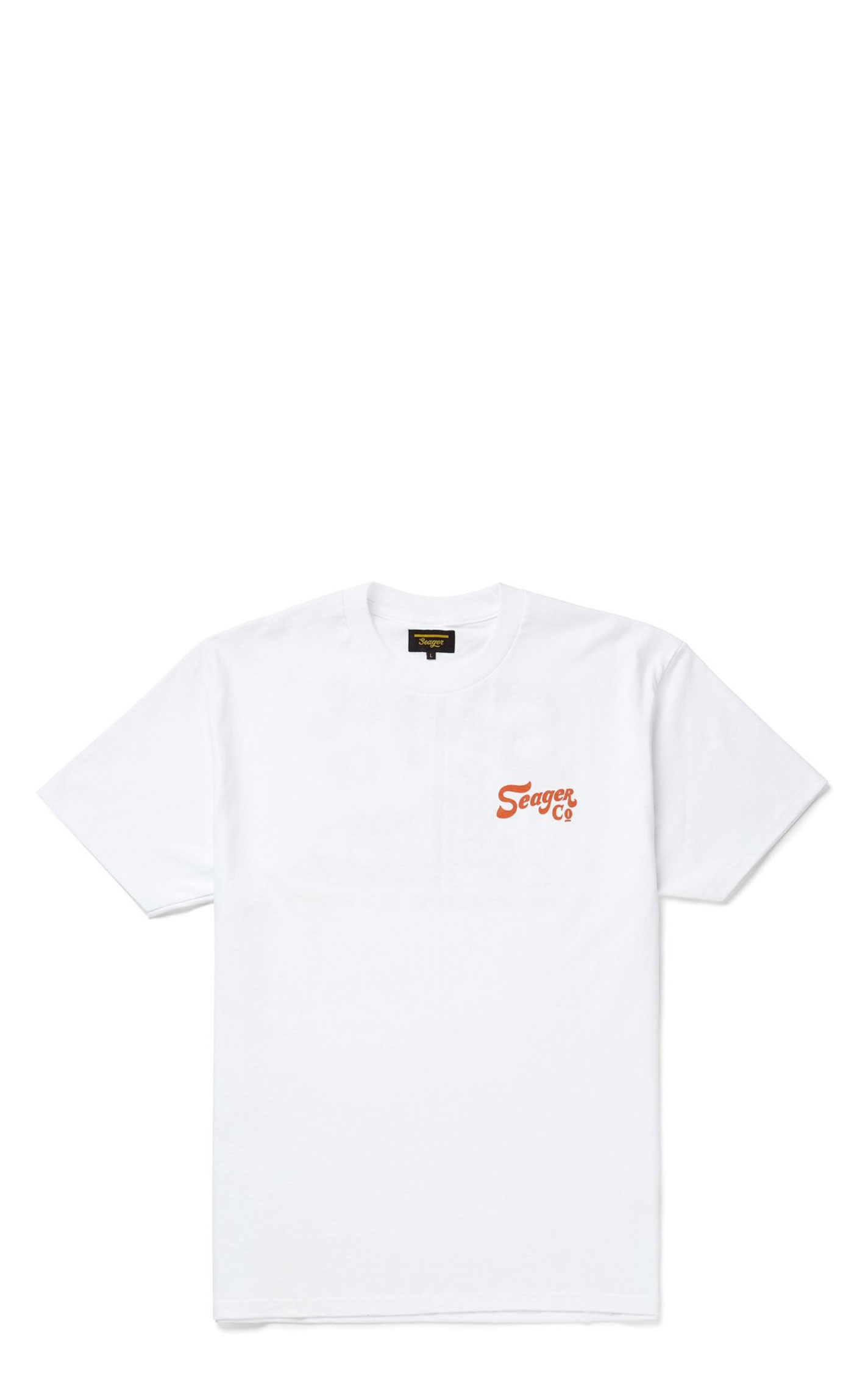 Seager Apparel Men’s White Lonesome T-Shirt - Image 1
