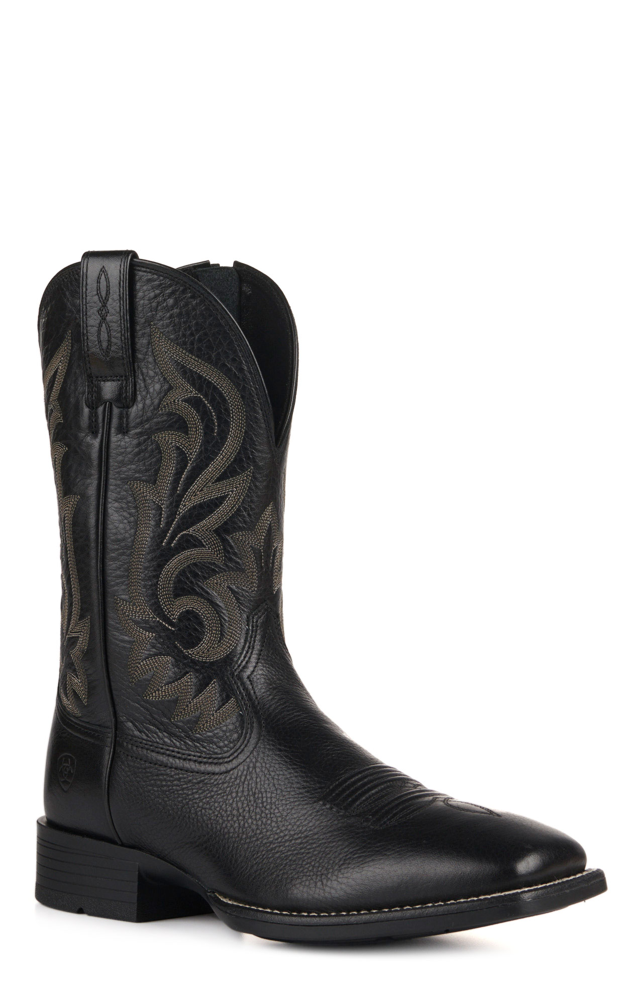 Ariat Mens Slim Zip Ultra Black Bantamweight Wide Square Toe Cowboy Boots - Image 1