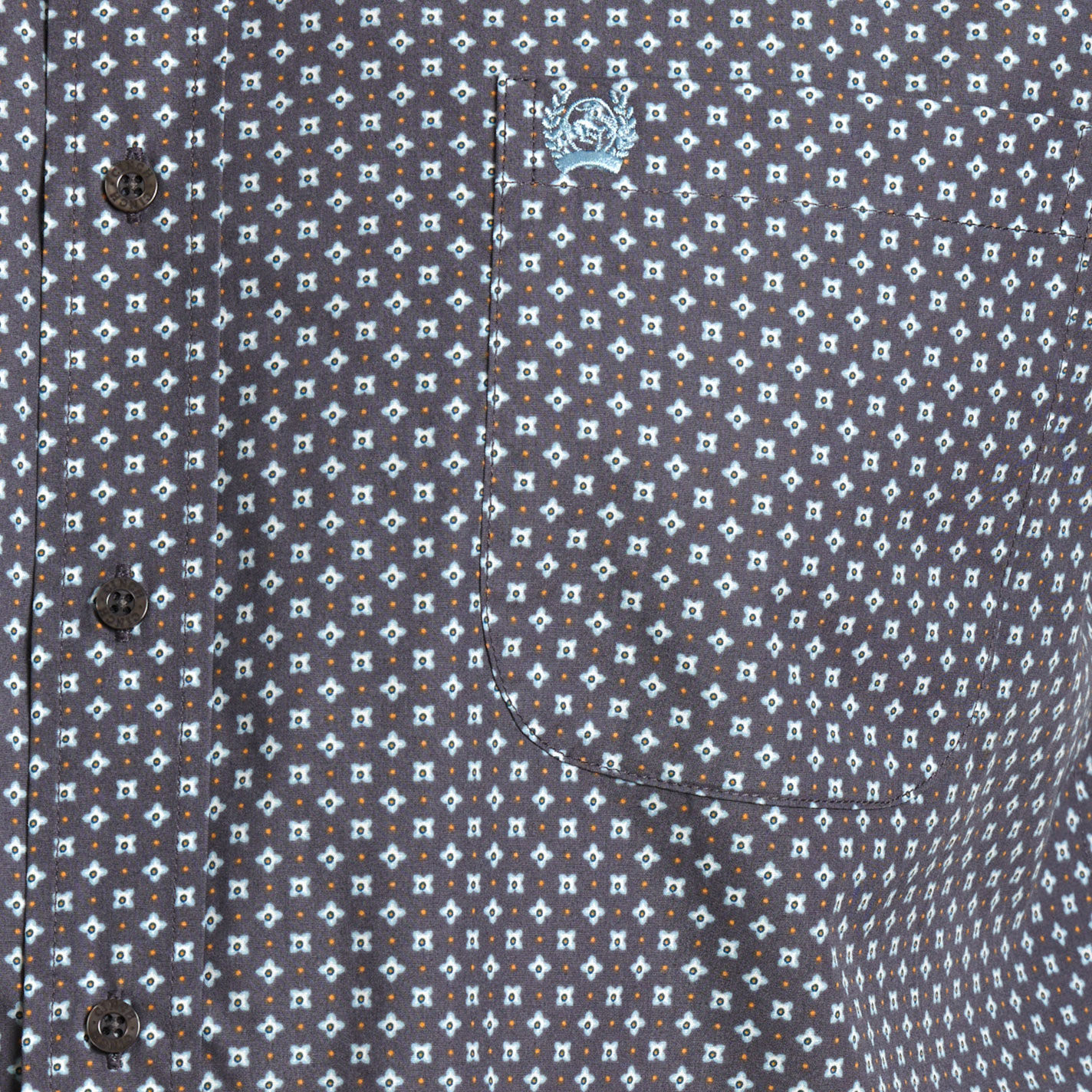 Cinch Men's Cement Gray Geo Print Western Shirt - Image 1