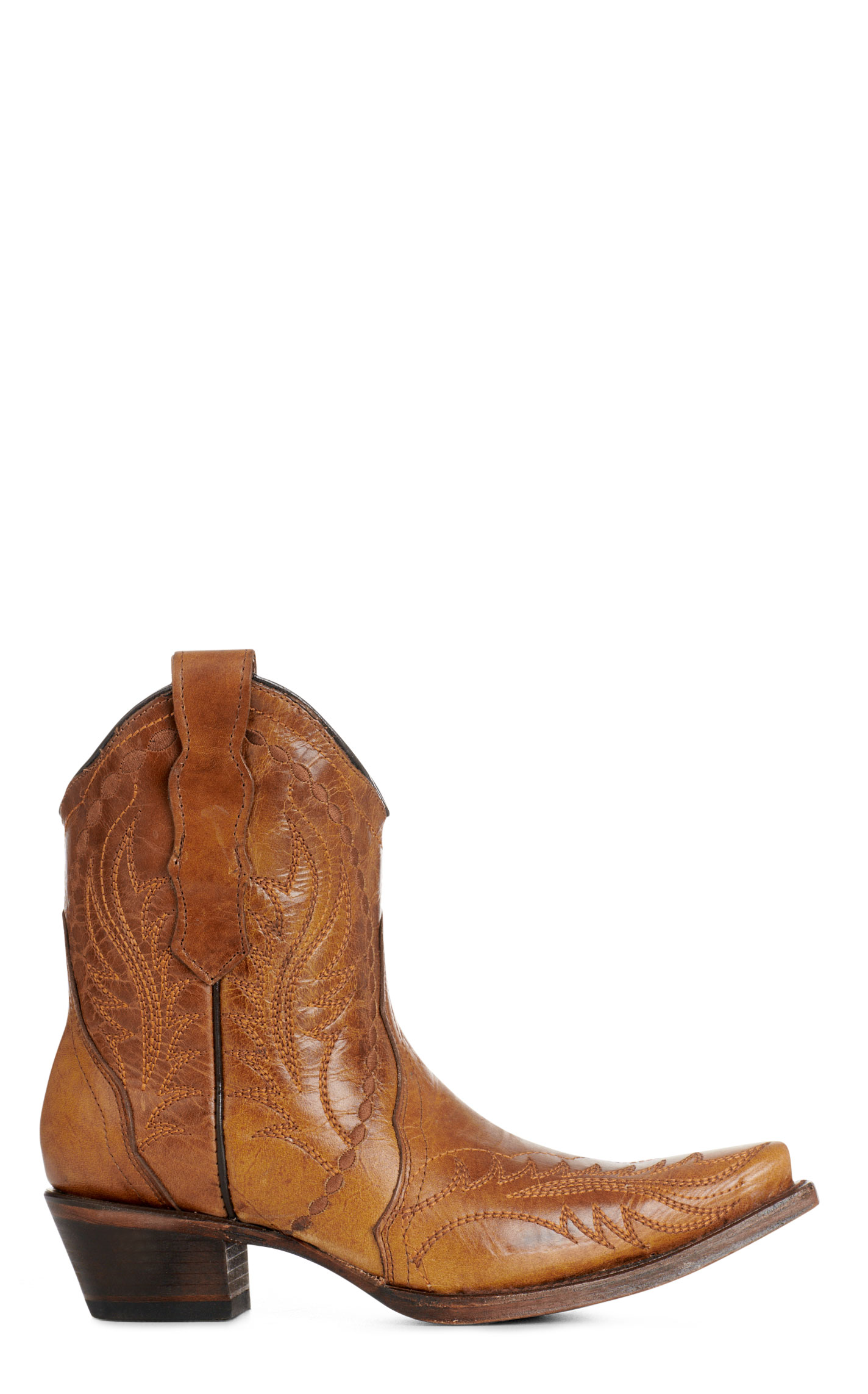 Circle G By Corral Women's Honey Stitched Ankle Snip Toe Cowboy Boots - Image 1
