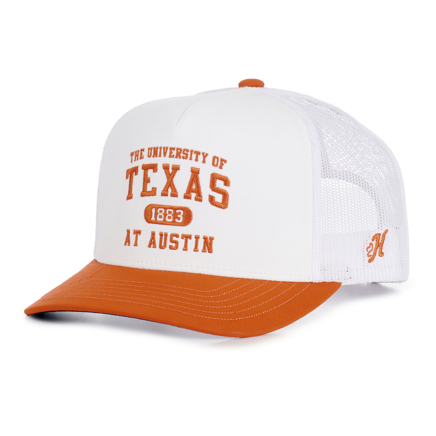 Hooey Collegiate Collection White & Orange UT University Curved Bill Mesh Cap - Image 1