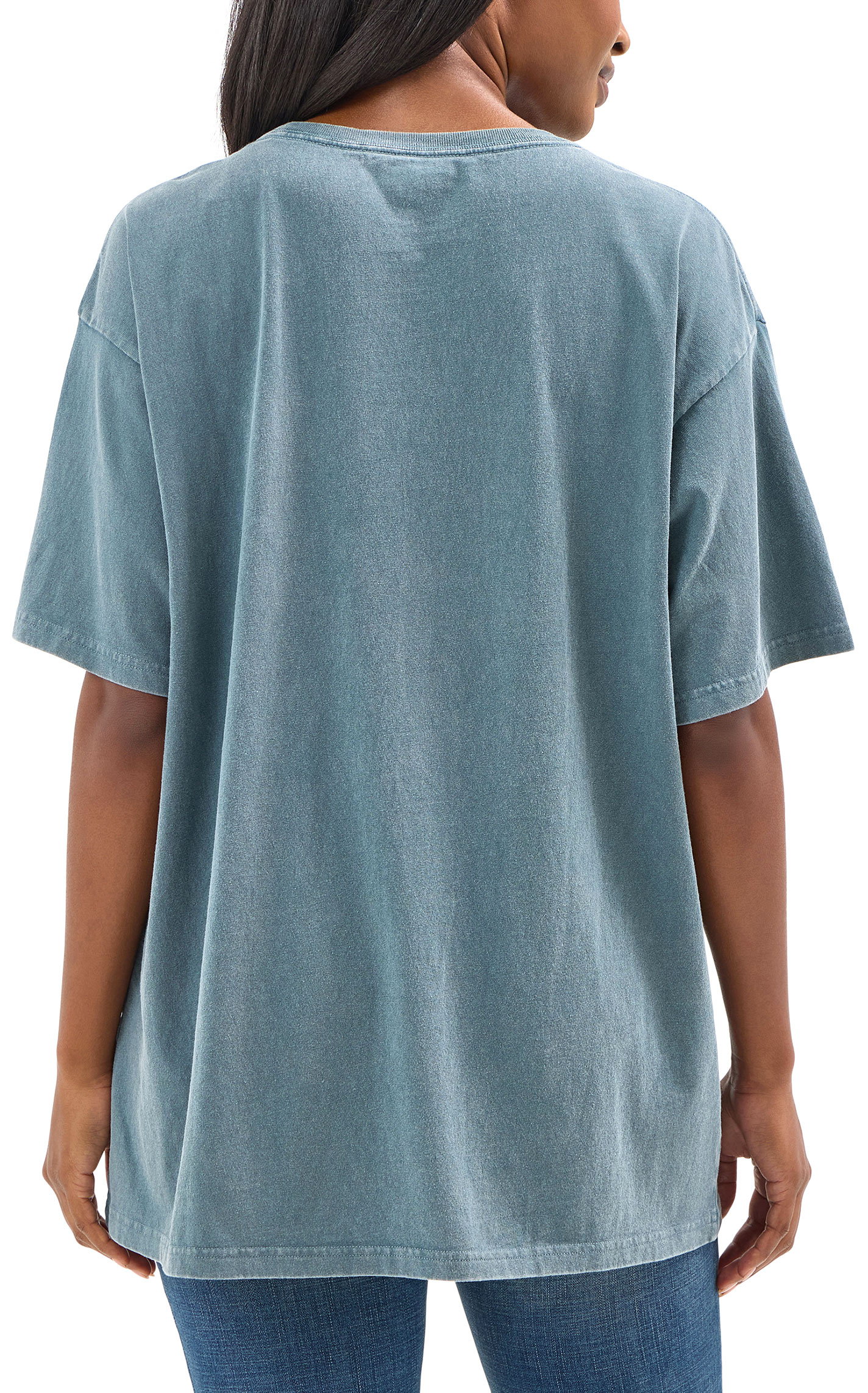 Wrangler Women's Washed Forest Desert Logo Graphic Oversized T-Shirt - Image 1