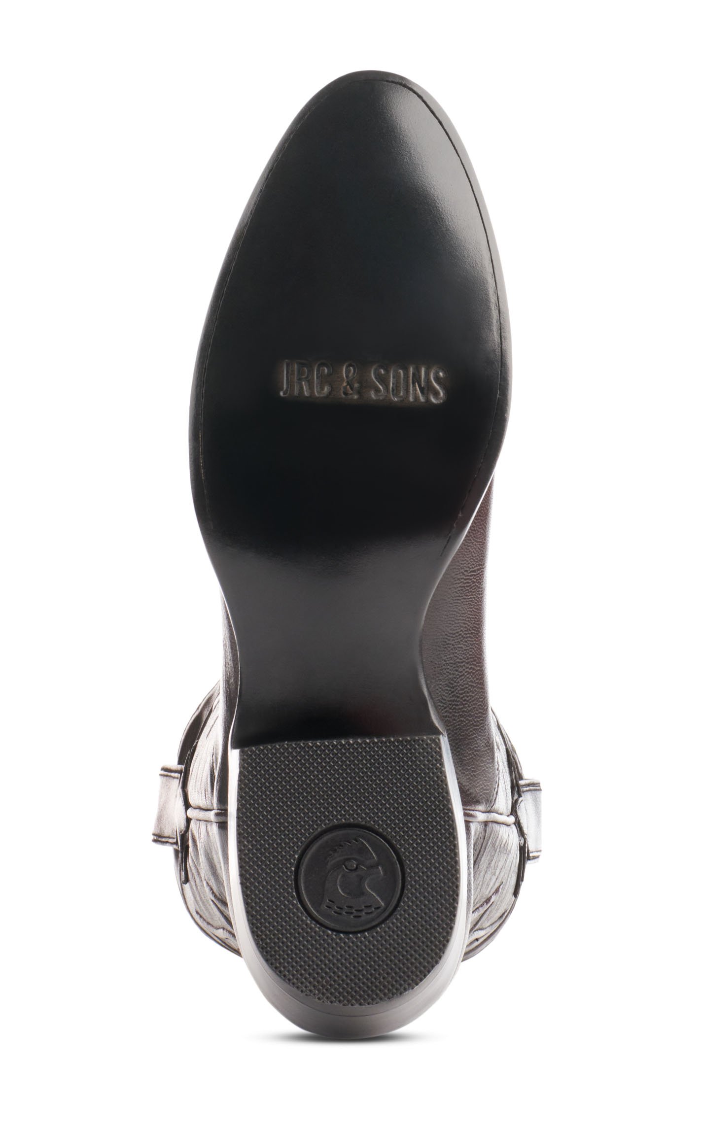 JRC & Sons Men's Creed Brush Off Goat Round Toe Cowboy Boot in Black Cherry - Image 1