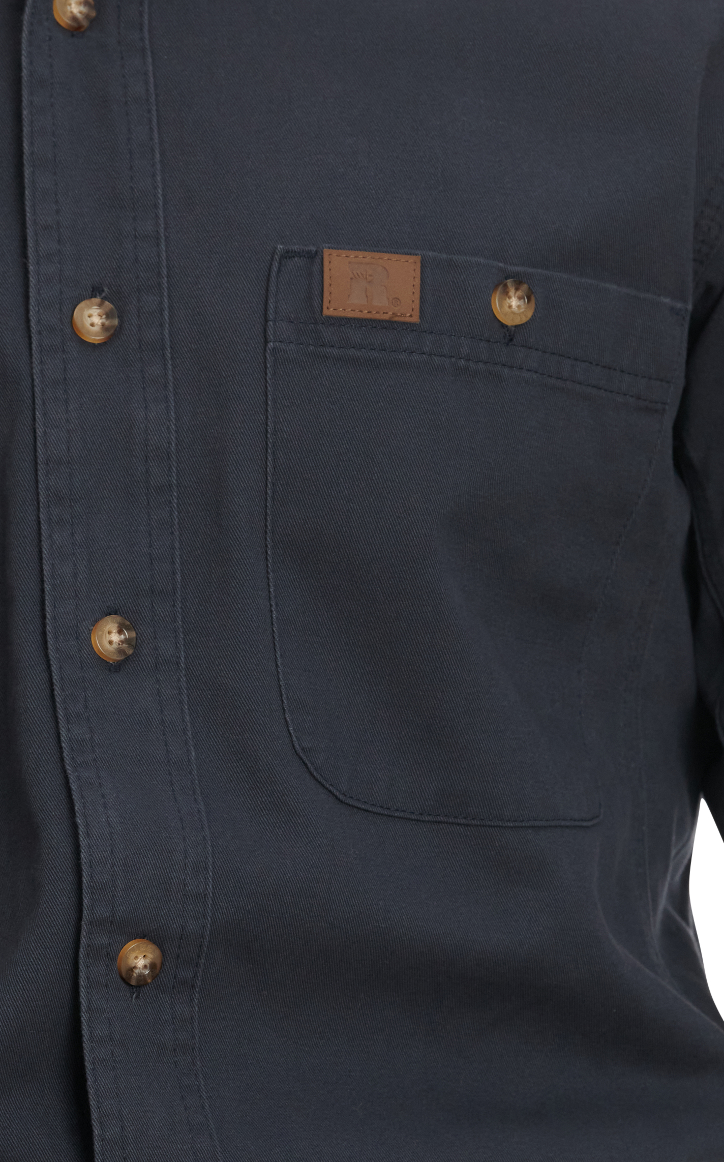 RIGGS by Wrangler Men's Dark Navy Long Sleeve Work Performance Shirt - Image 3