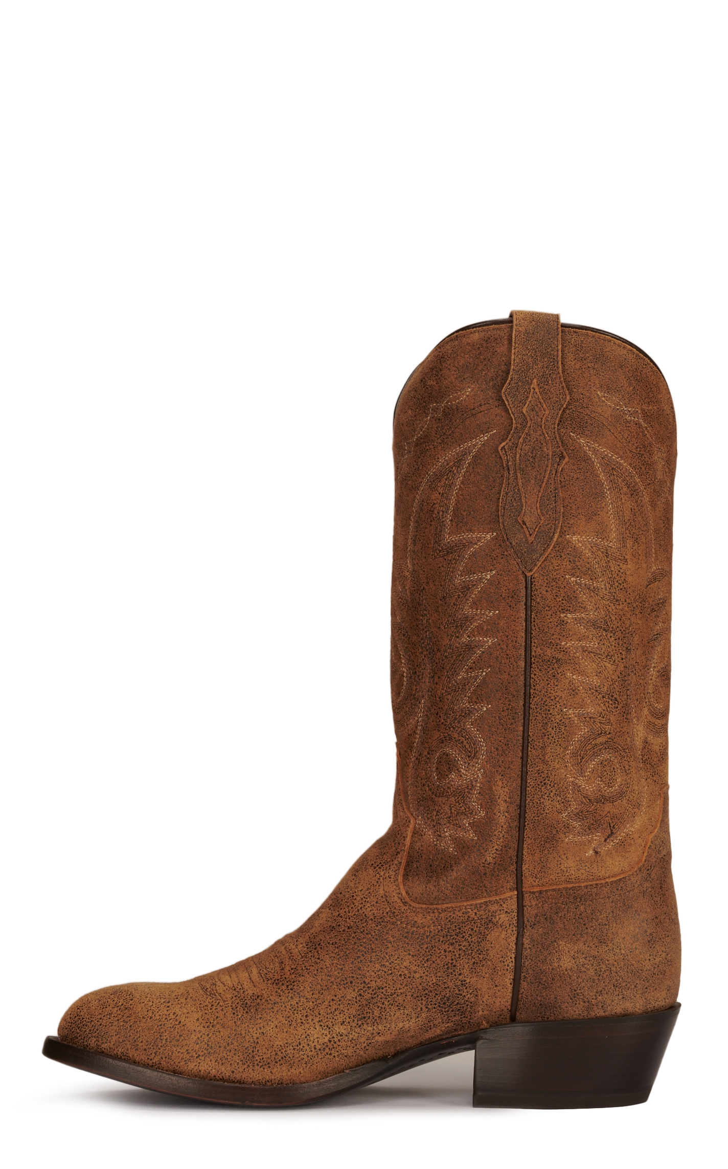 Tony Lama Men's Outpost Desert Tan R-Toe Cowboy Boots - Image 1