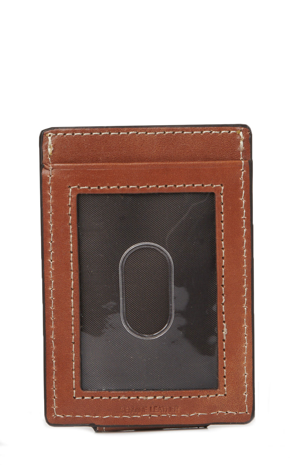 Ariat Men's Brown Basketweave Money Clip Wallet - Image 1