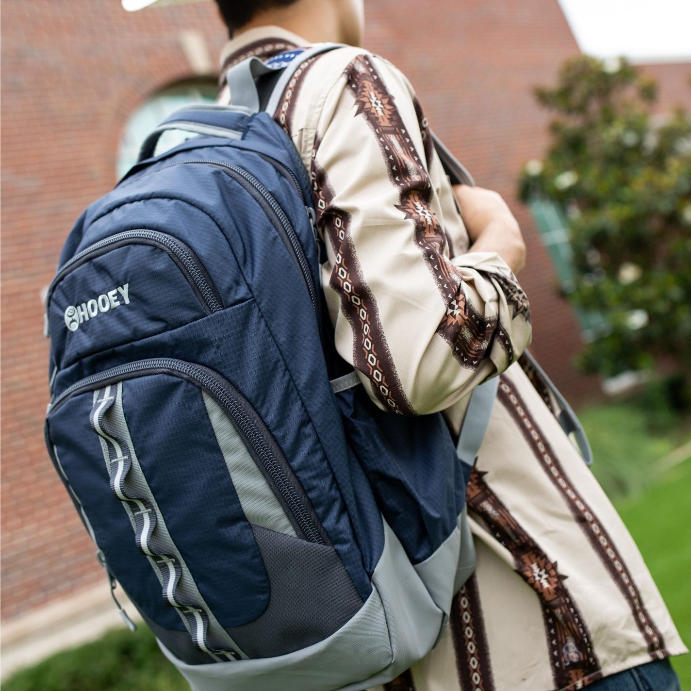 Hooey Ox Navy & Charcoal Backpack - Image 1