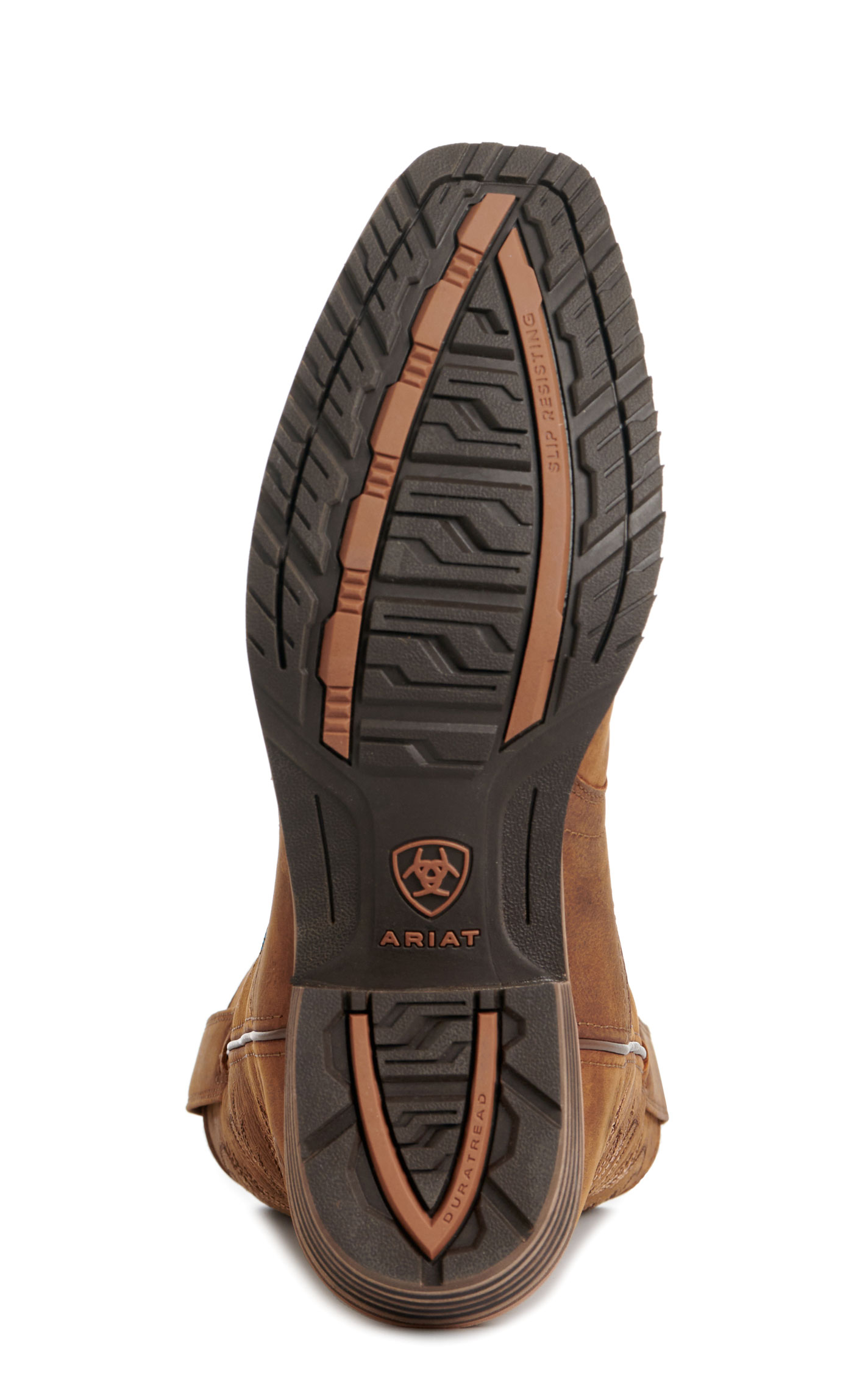 Ariat Men's Hybrid Roughstock Brown Waterproof Square Toe Cowboy Boots - Image 1