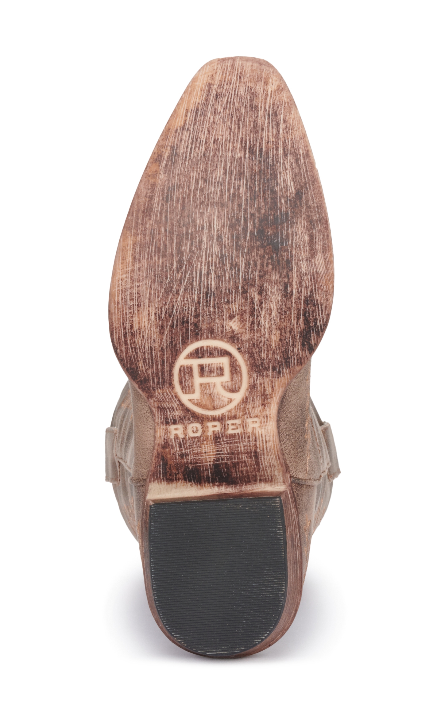 Roper Women's Riley Brown with Embroidered Scrollwork Snip Toe Cowboy Boots - Image 1