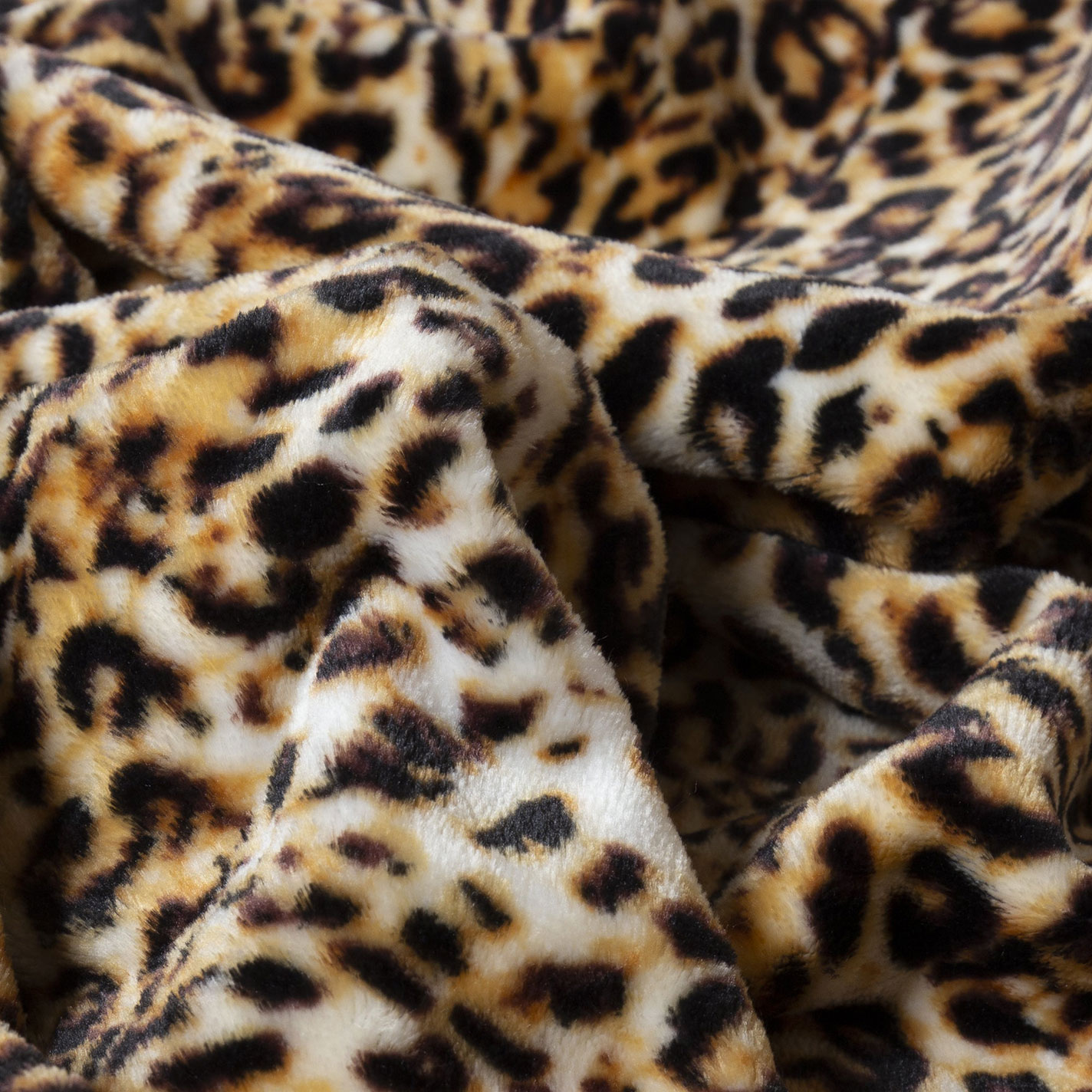 Carstens Inc. Leopard Print Fleece Travel Blanket - Image 3