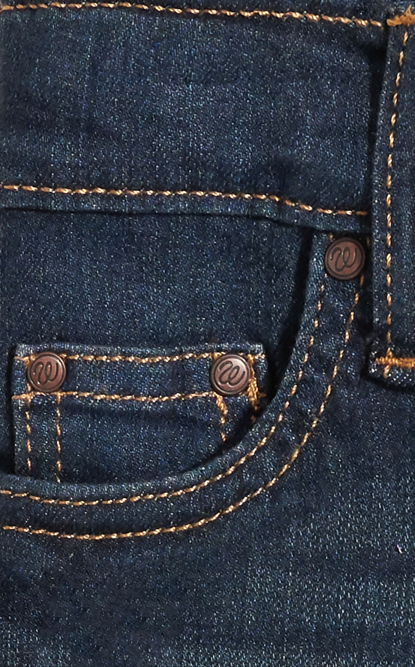 Wrangler Baby Boy Medium Wash Adjustable Waist Jeans - Image 1