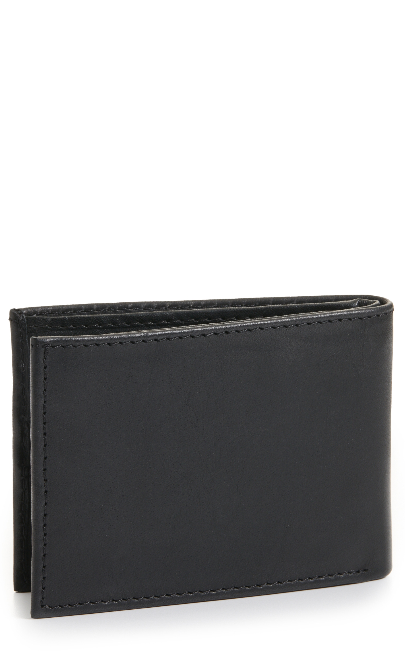 JRC & Sons Men's Black Ranch Hand Leather Bifold Wallet - Image 1