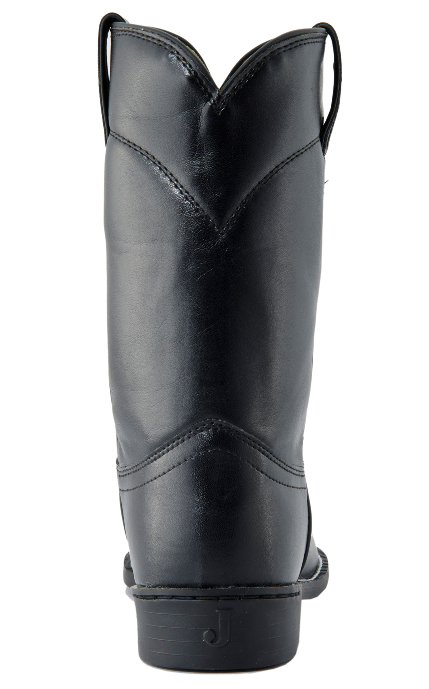 Justin Men's Basics Black Cow Roper Boots - Image 1