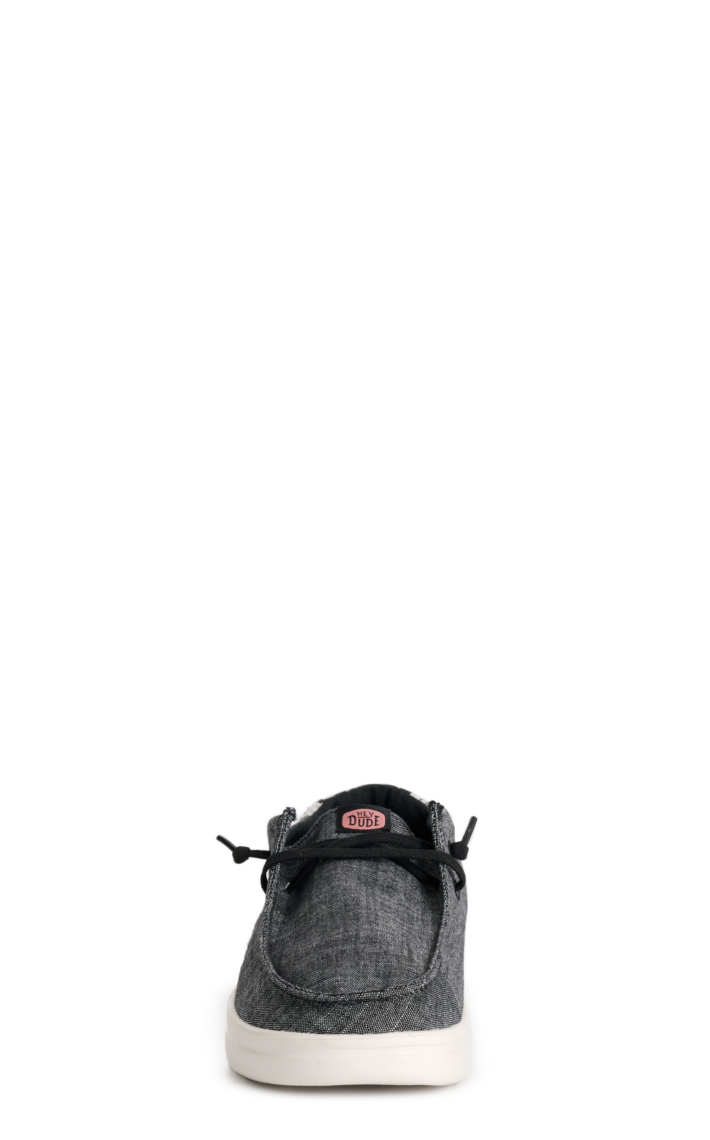 Hey Dude Women's Wendy Charcoal & Cow Print Moc Toe Casual Shoes - Image 1