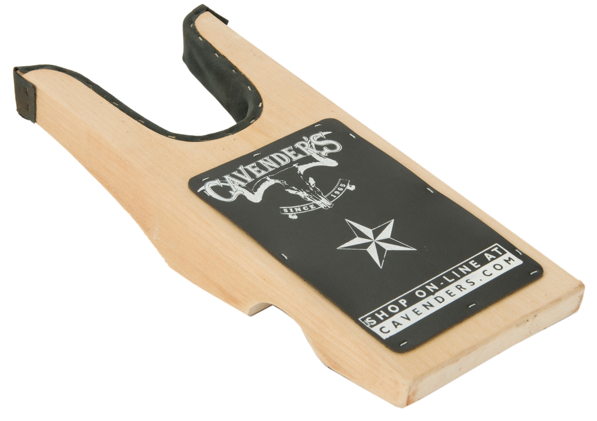 Cavender's Natural Stained Heavy Logo Boot Jack - Image 1