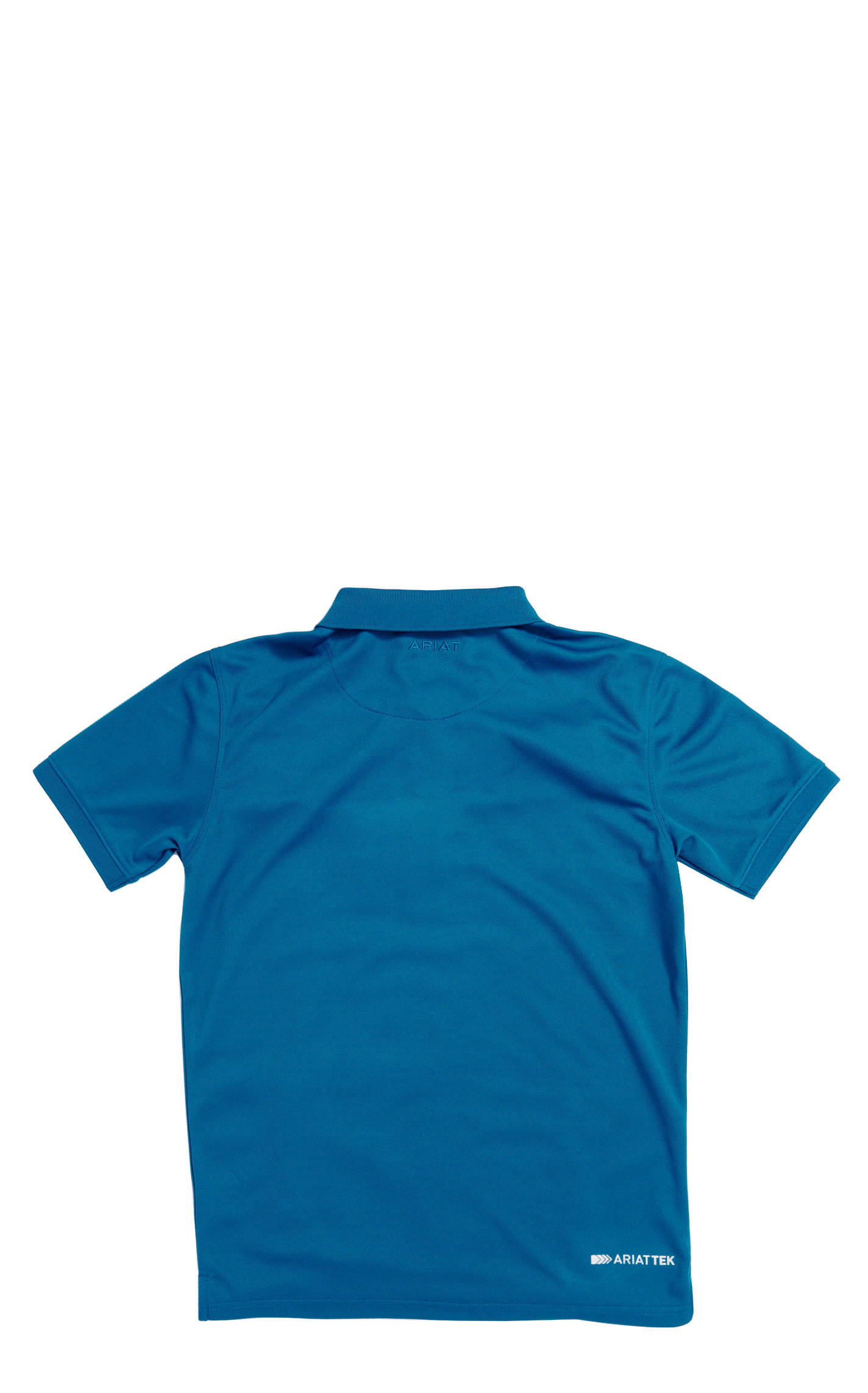Ariat Boy's AriatTek Aegean Blue Polo - Image 1