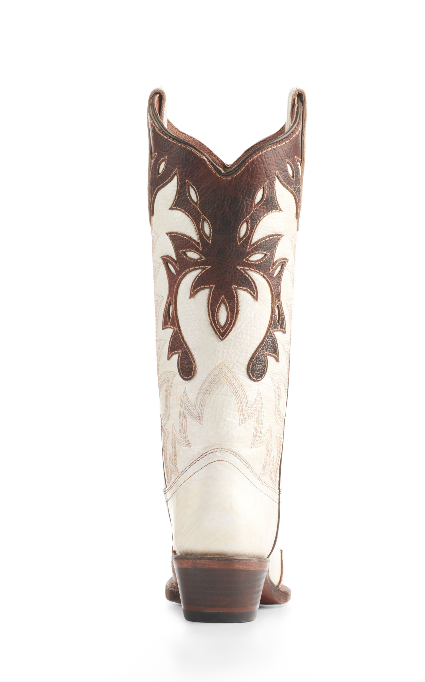 Circle G by Corral Women's Pearl with Cognac Overlay Snip Toe Cowboy Boots - Image 1