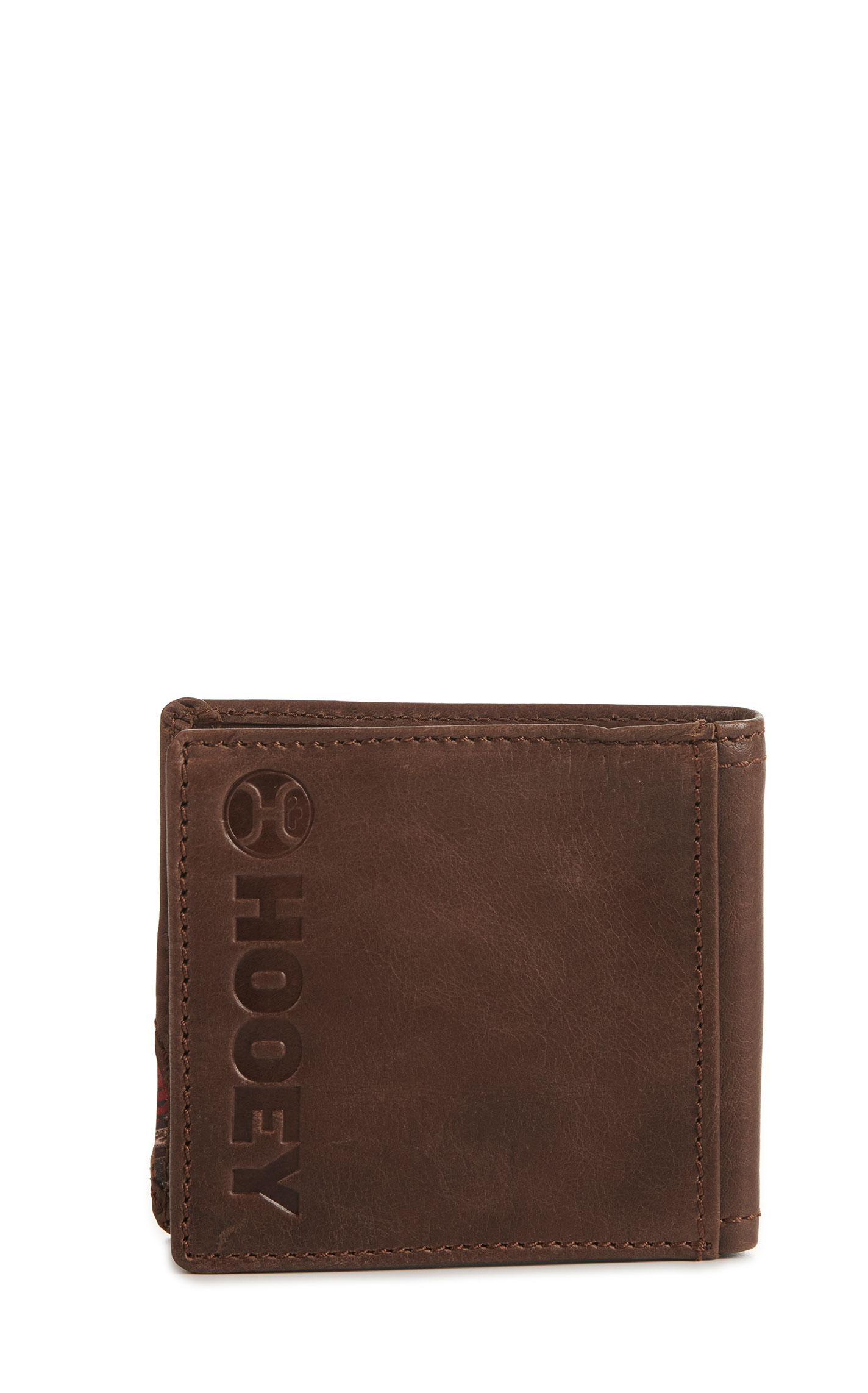 Hooey Men's Brown with Black and Red Serape Logo Bi-Fold Wallet - Image 1