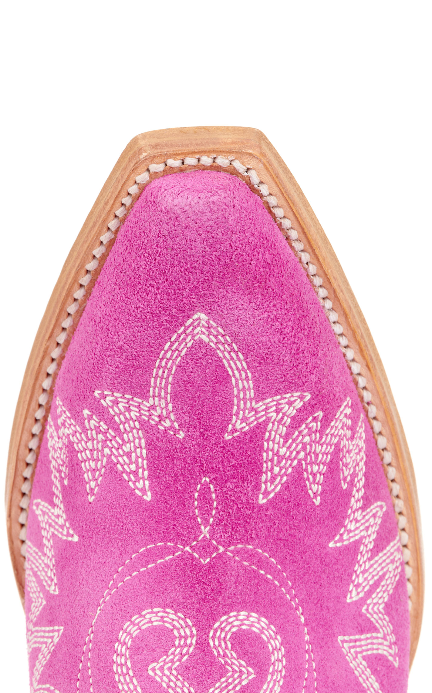 Ariat Women's Dixon Haute Pink Suede Snip Toe Cowboy Booties - Image 1