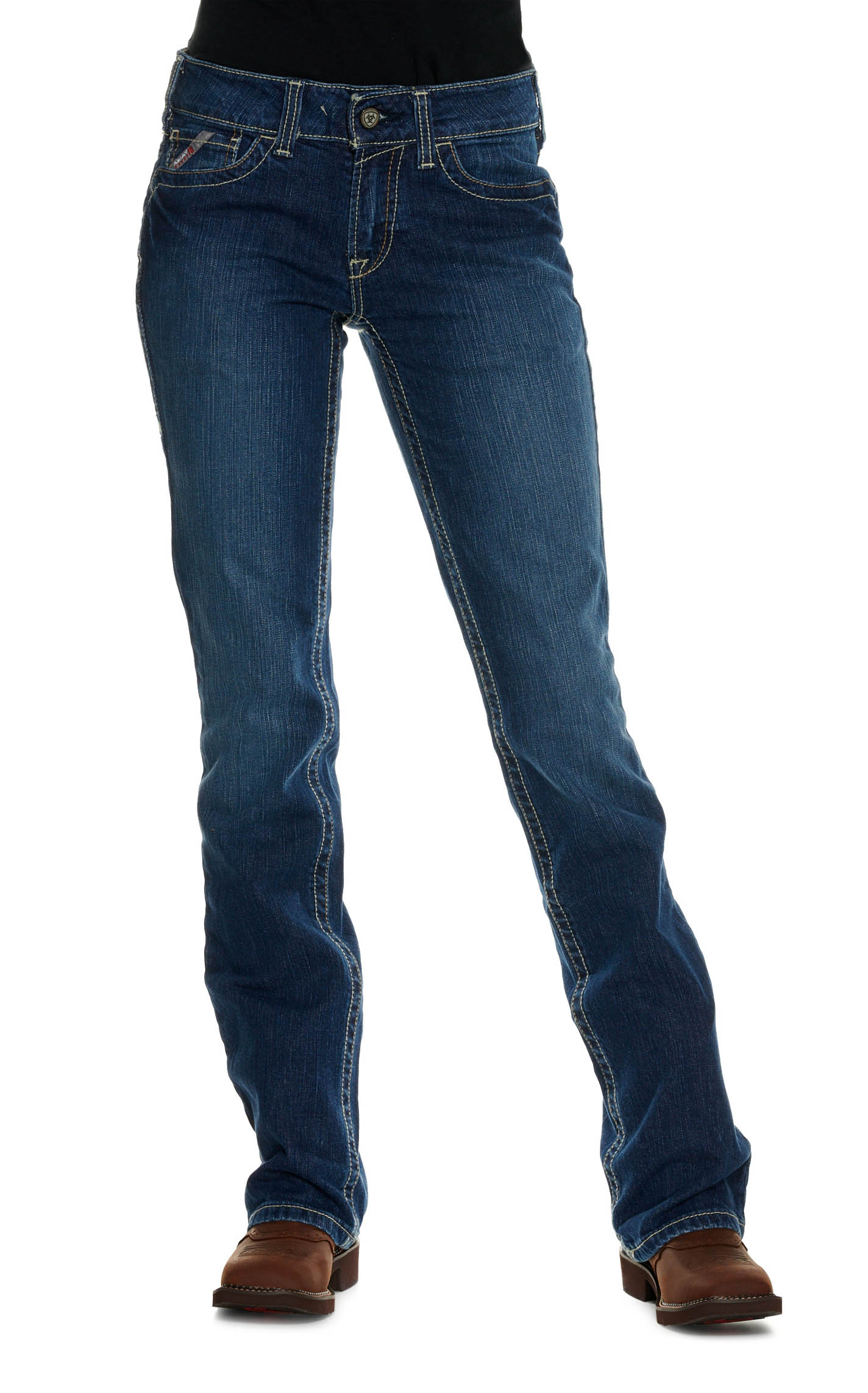 Ariat Women's DuraStretch Basic Boot Cut FR Work Jeans - Image 1