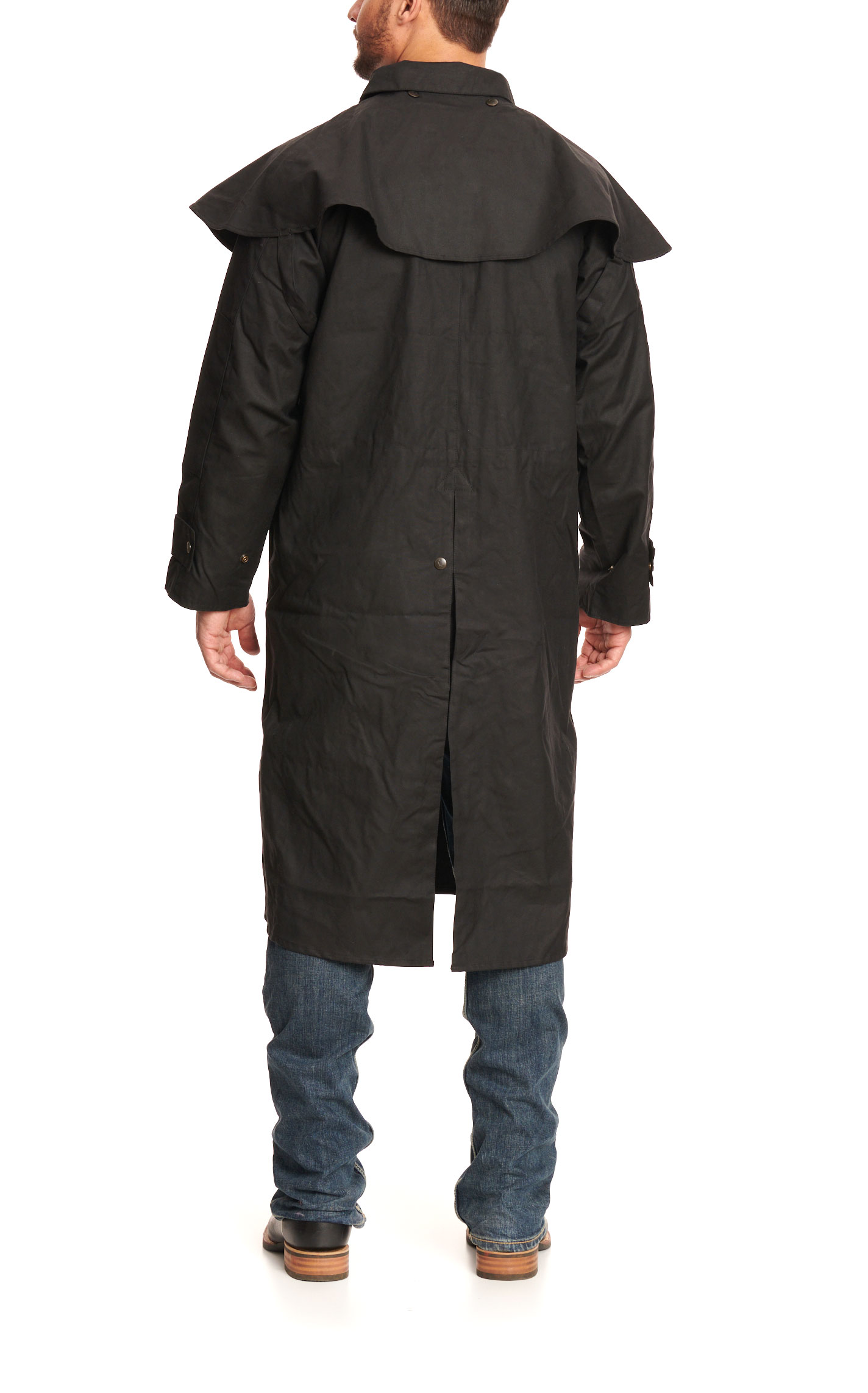 Outback Trading Co. Black Low Rider Oilskin Duster - Image 1