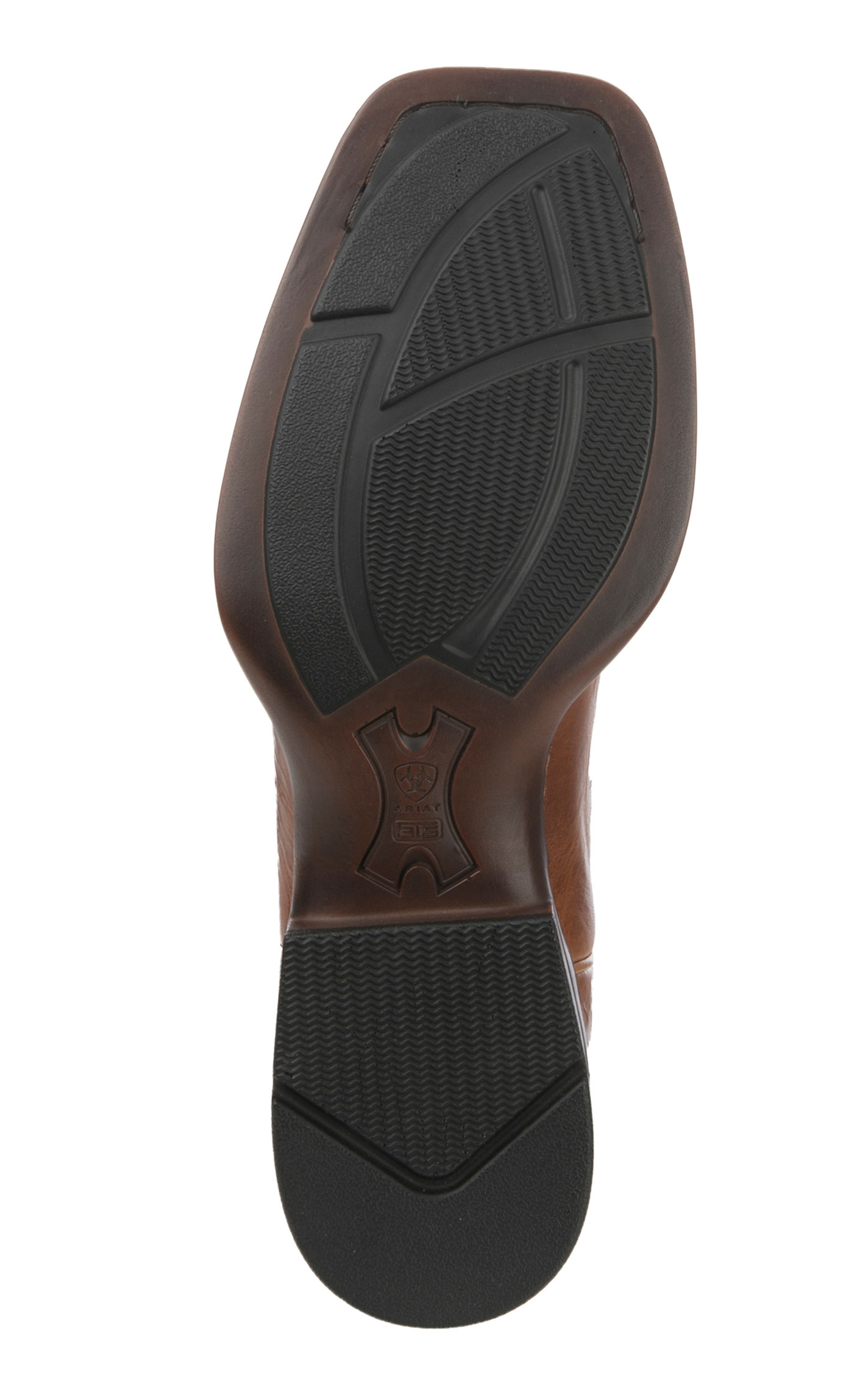 Ariat Men's Plano Gingersnap Brown & Blue Bantamweight Wide Square Toe Cowboy Boots - Image 1