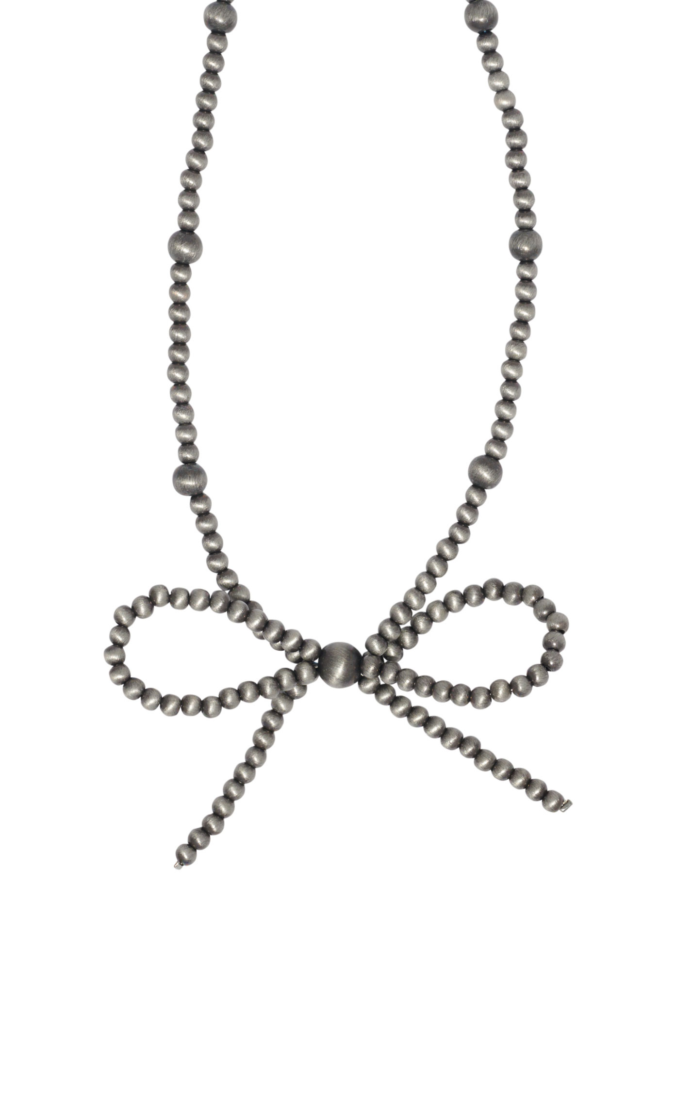 Rockin C Navajo Pearl Bead Bow Necklace - Image 1