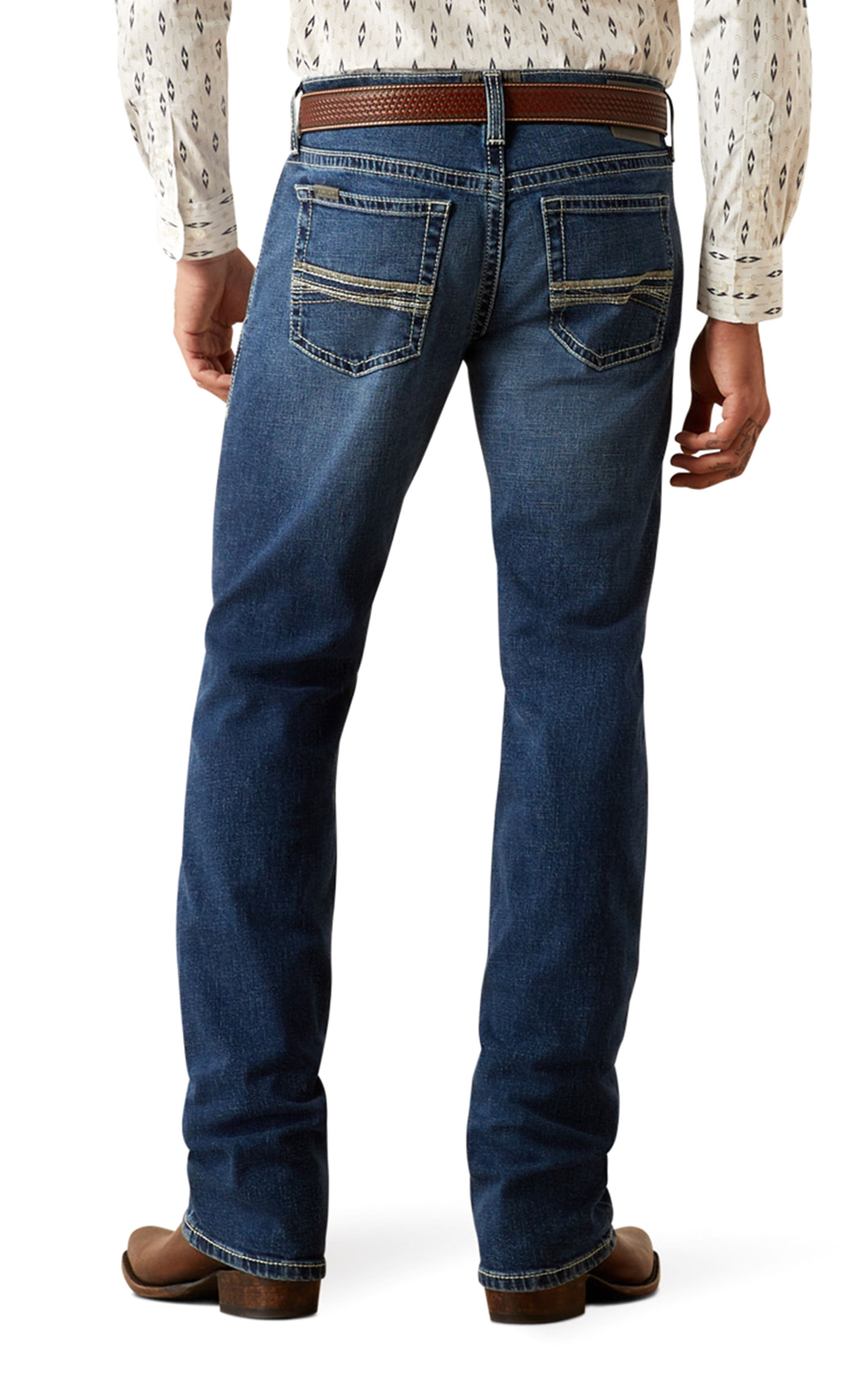 Ariat Men's Kenny M7 Dark Wash Straight Leg Jeans - Image 1