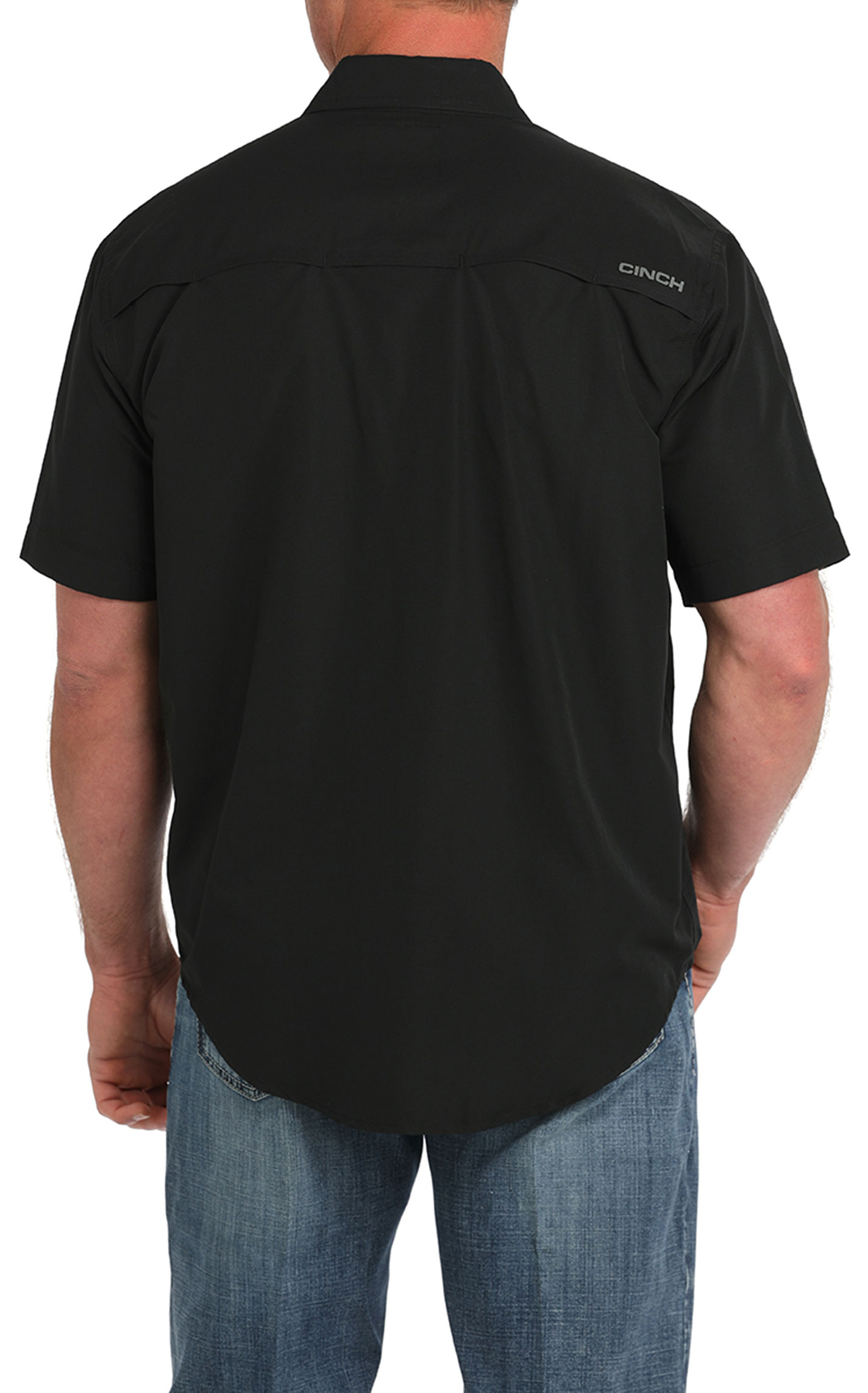 Cinch Men's Solid Black ArenaFlex Western Shirt - Image 1