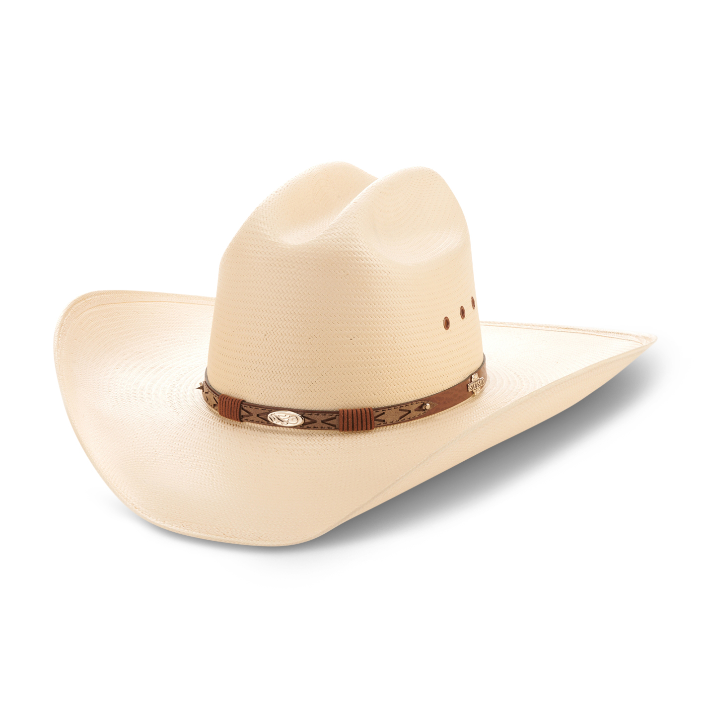 Stetson 10X Ivory Rodeo Vent Straw Cowboy Hat - Image 1