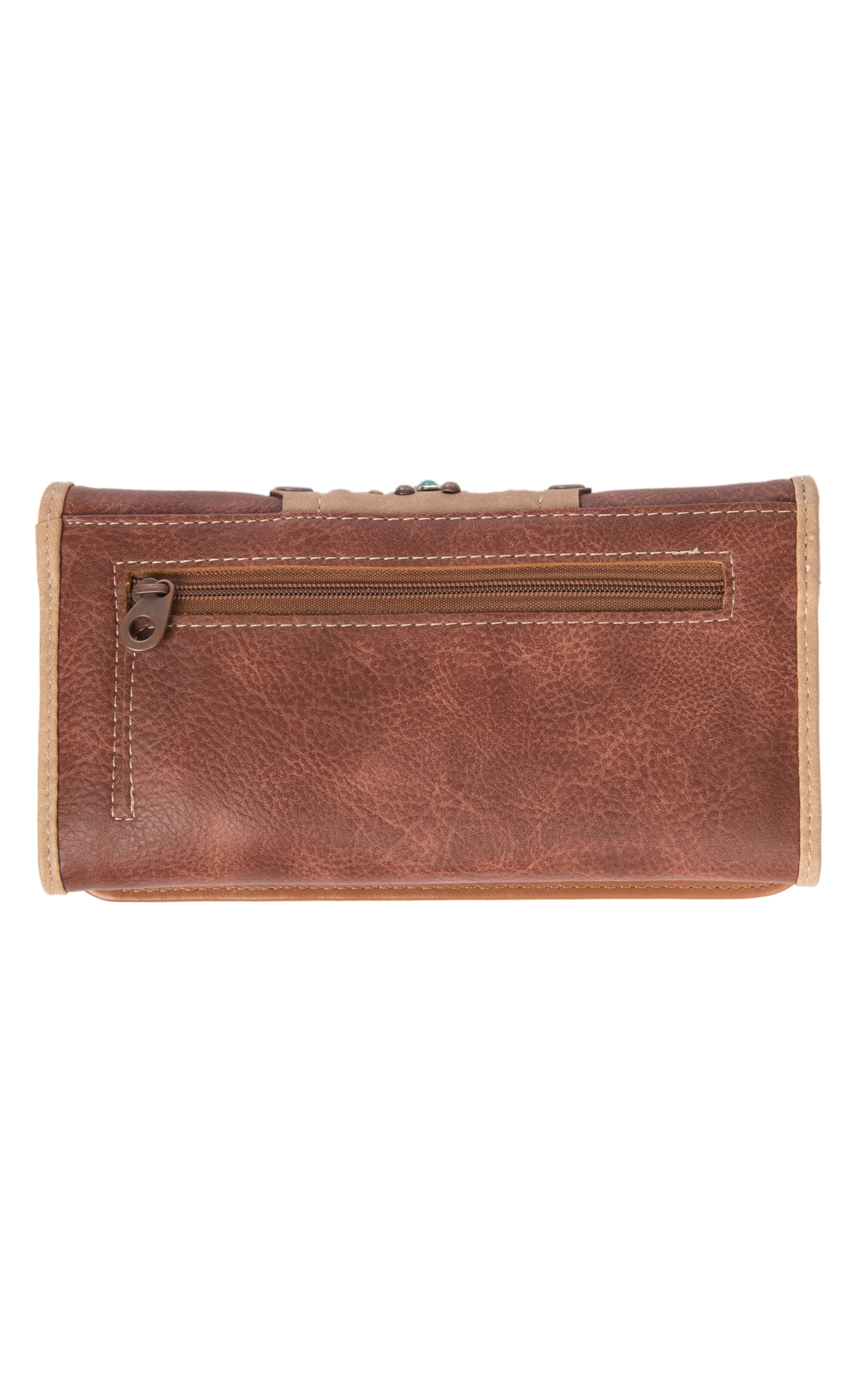 Blazin Roxx Laney Brown Clutch Trifold Wallet - Image 1