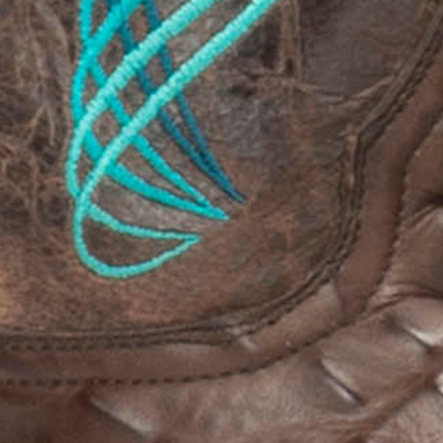 Cavender's Men's Chocolate Hornback Caiman Print Square Toe Cowboy Boots - Image 1