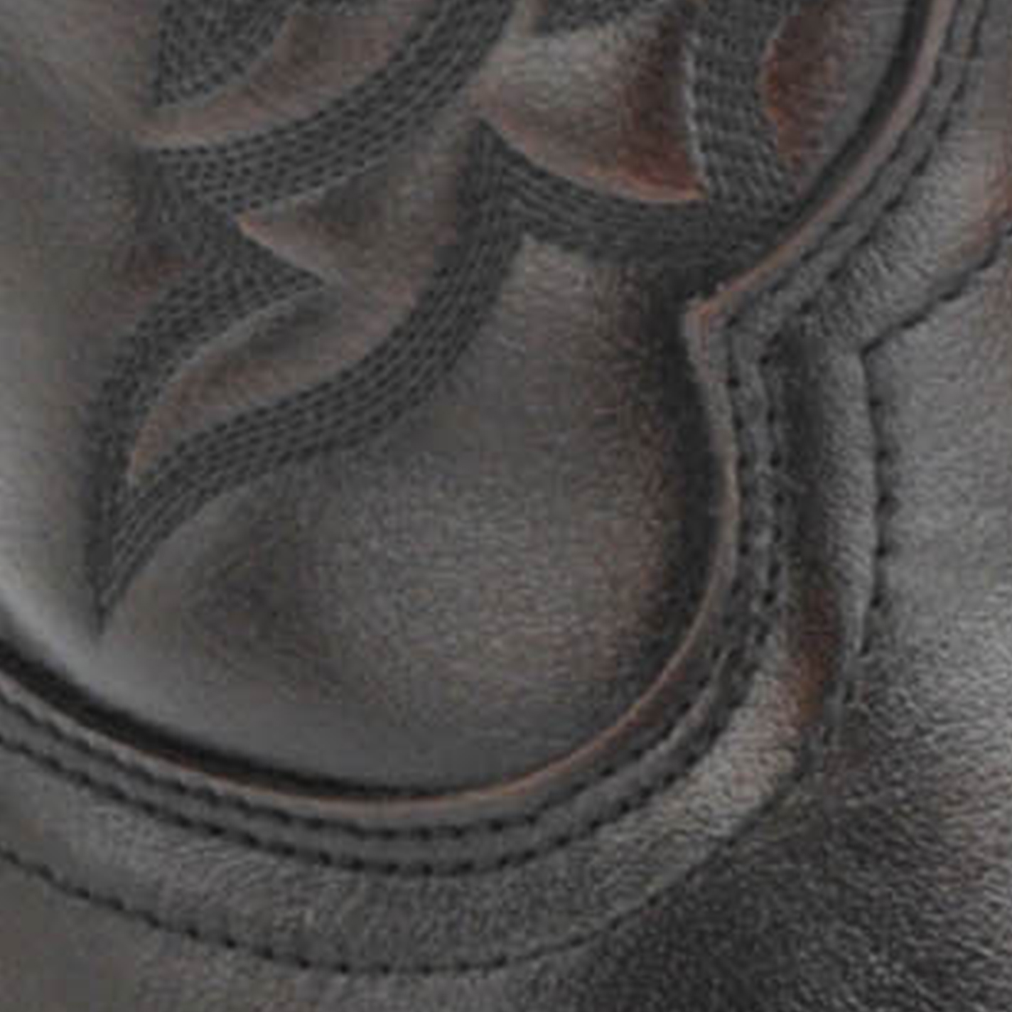 Laredo Men's Burnished Brown Fancy Stitch Snip Toe Cowboy Boots - Image 1