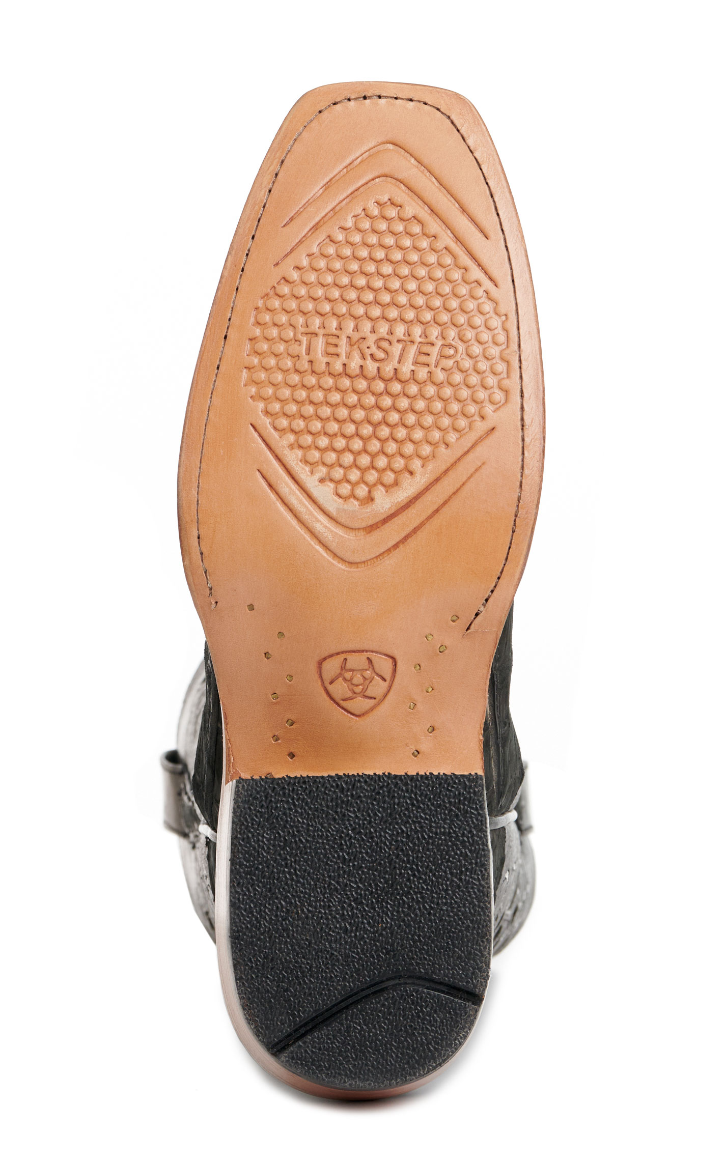 Ariat Women's Futurity Metallic Gray and Black Sueded Caiman Punchy Square Toe Exotic Cowboy Boots - Image 1